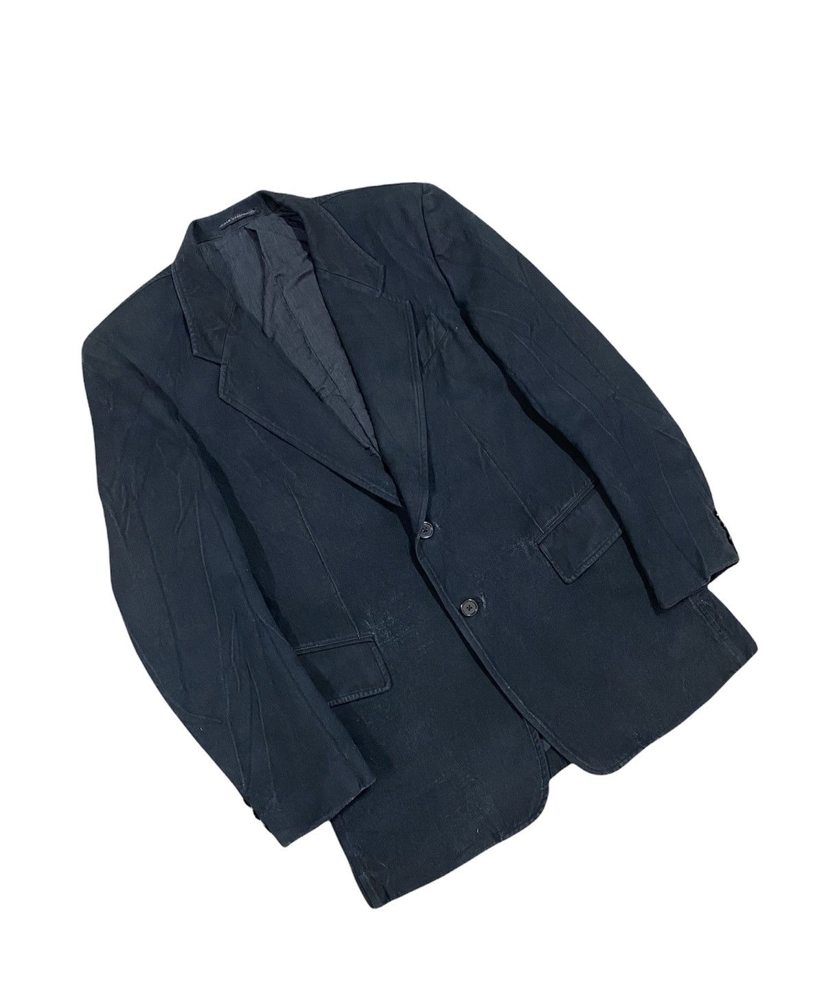 Yohji Yamamoto Vtg🔥Archive Yohji Yamamoto BLack Overcoat Jacket Size US XL / EU 56 / 4 - 8 Thumbnail