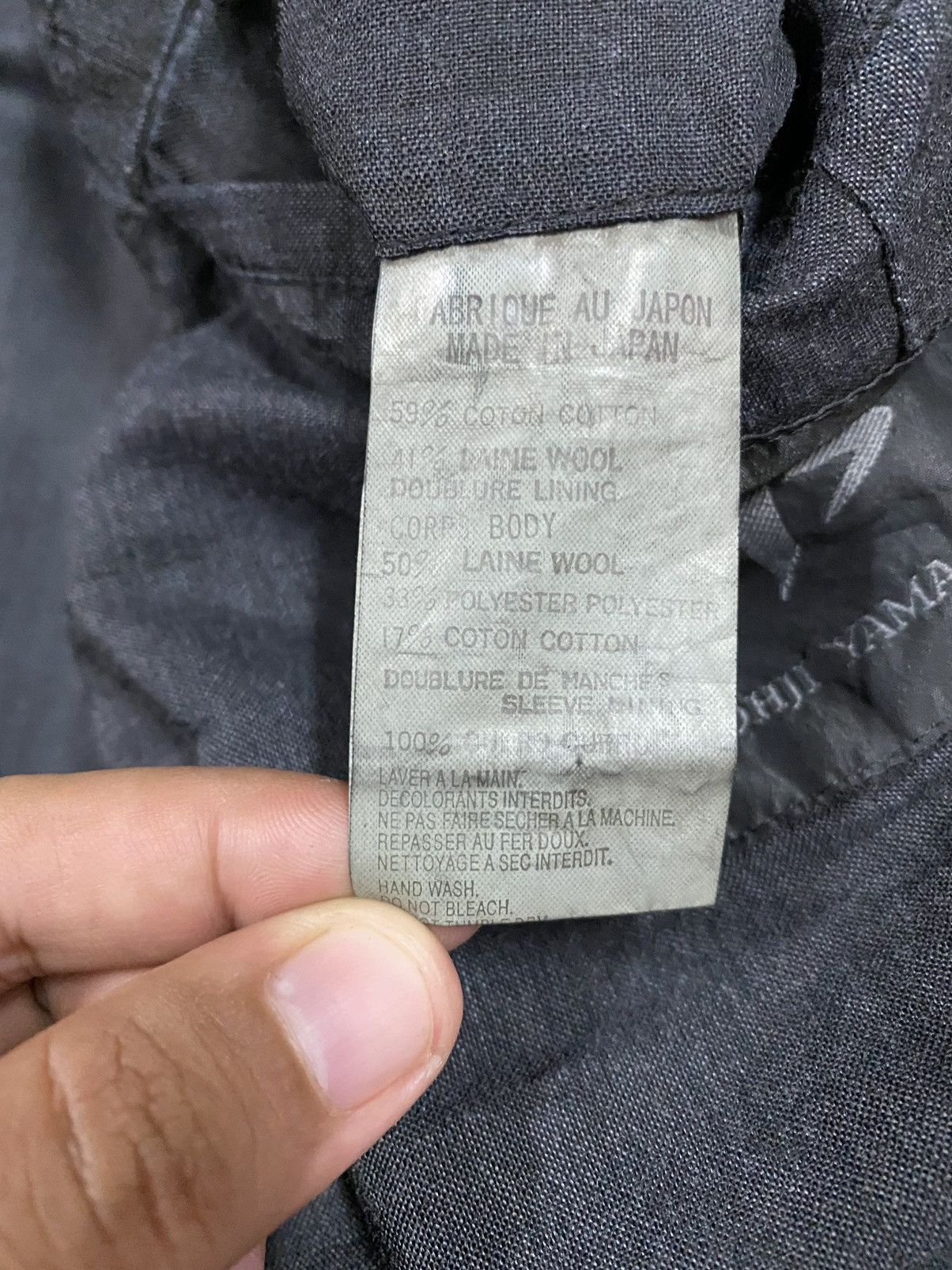 Yohji Yamamoto Vtg🔥Archive Yohji Yamamoto BLack Overcoat Jacket Size US XL / EU 56 / 4 - 19 Thumbnail