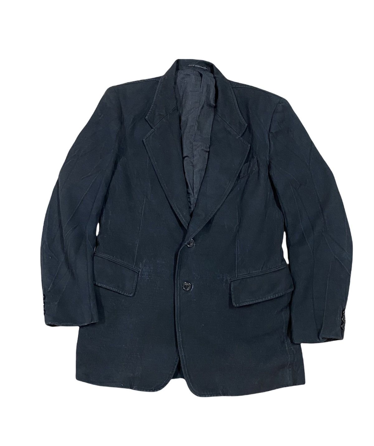 Yohji Yamamoto Vtg🔥Archive Yohji Yamamoto BLack Overcoat Jacket Size US XL / EU 56 / 4 - 3 Thumbnail