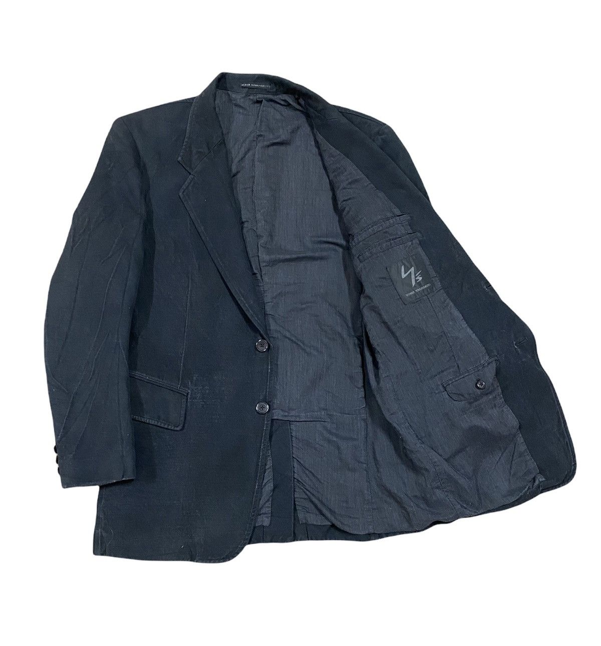 Yohji Yamamoto Vtg🔥Archive Yohji Yamamoto BLack Overcoat Jacket Size US XL / EU 56 / 4 - 4 Thumbnail
