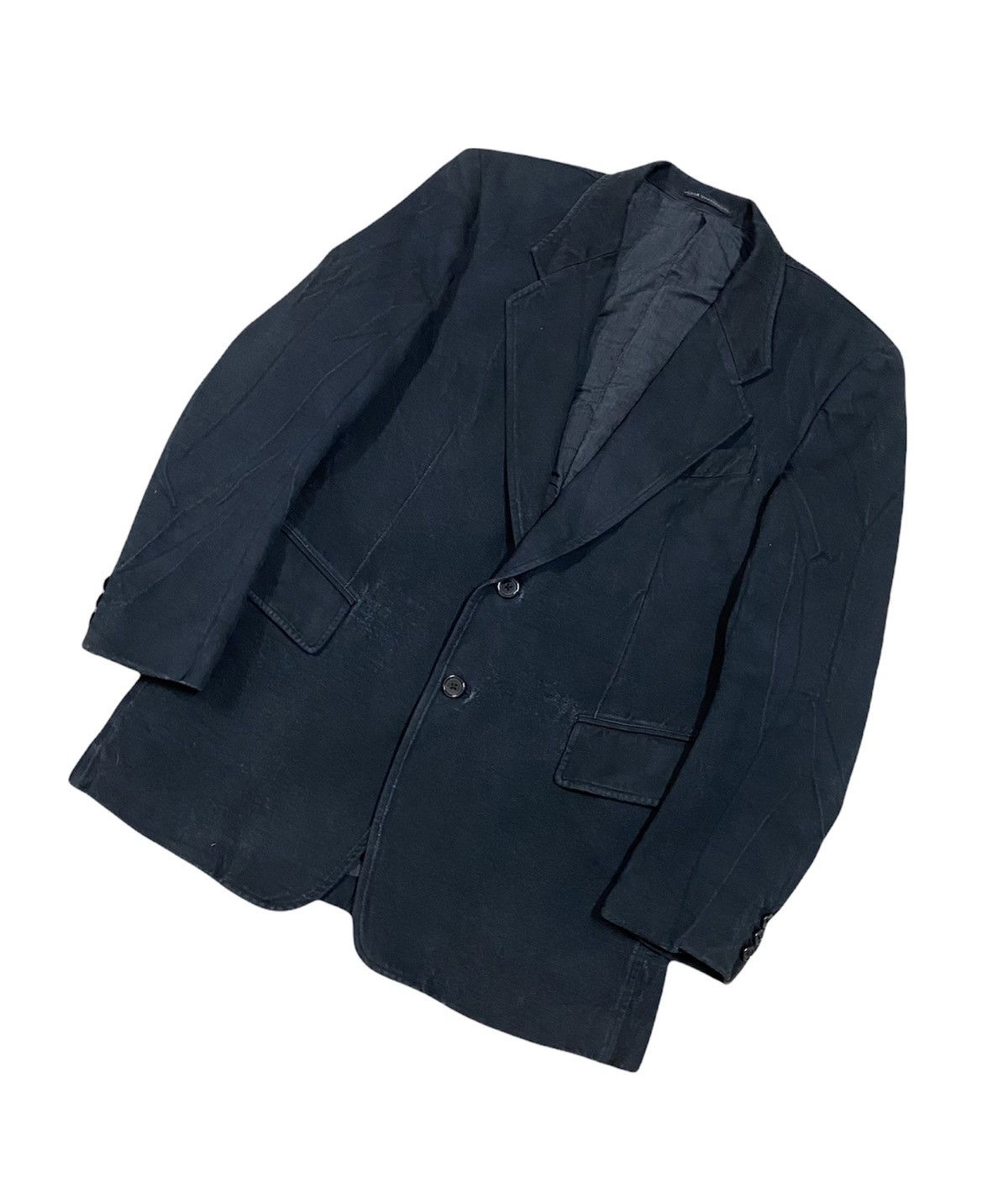 Yohji Yamamoto Vtg🔥Archive Yohji Yamamoto BLack Overcoat Jacket Size US XL / EU 56 / 4 - 9 Thumbnail