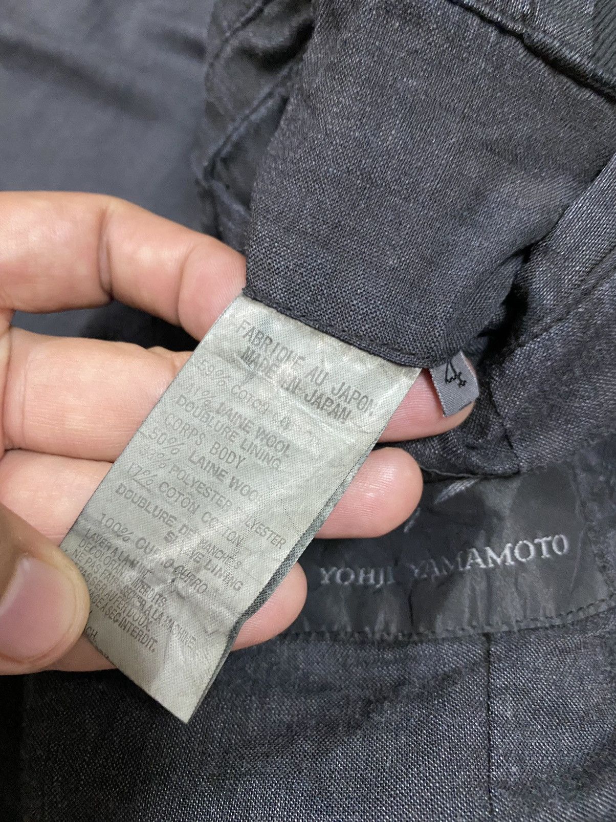 Yohji Yamamoto Vtg🔥Archive Yohji Yamamoto BLack Overcoat Jacket Size US XL / EU 56 / 4 - 20 Thumbnail