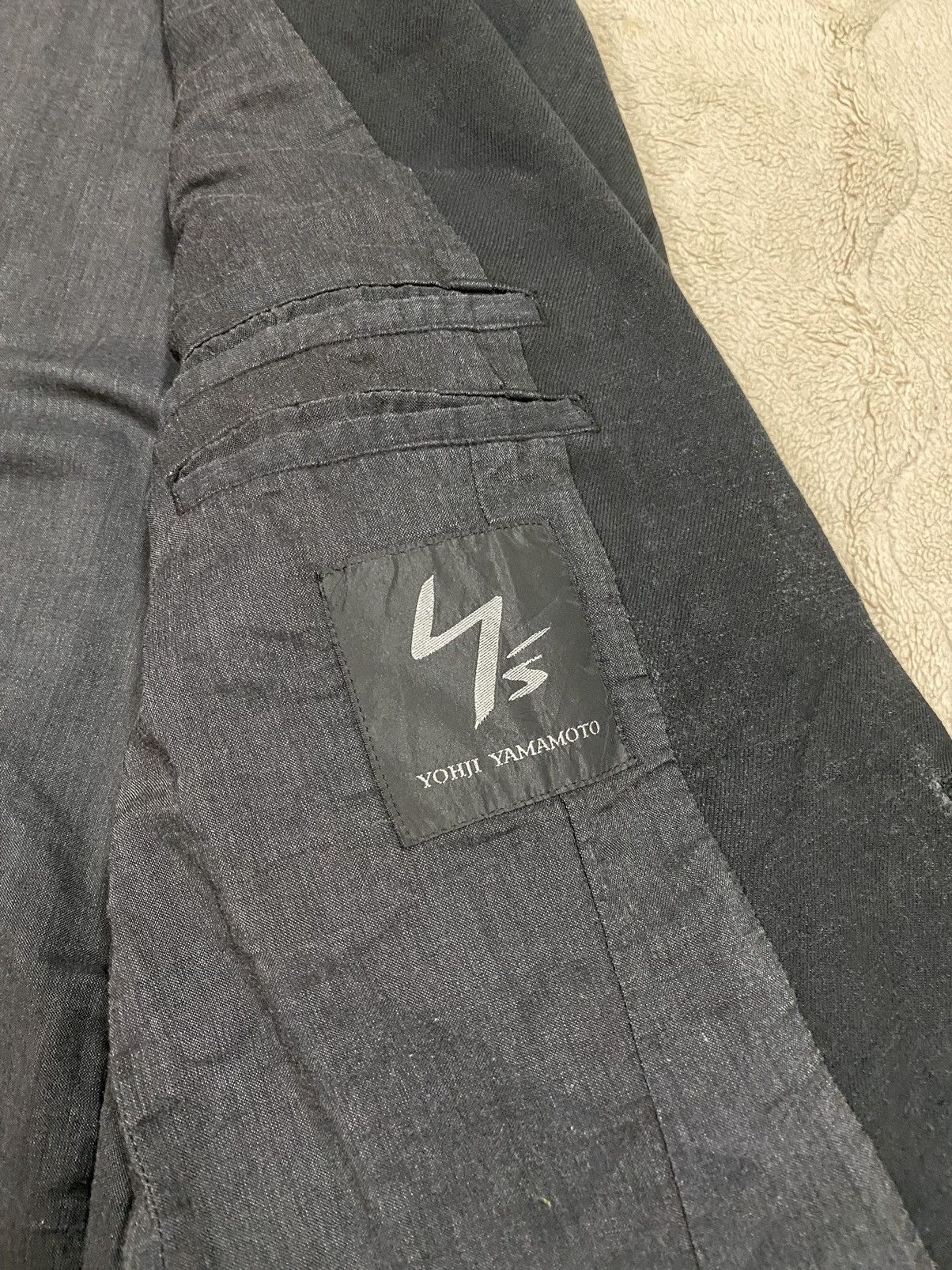 Yohji Yamamoto Vtg🔥Archive Yohji Yamamoto BLack Overcoat Jacket Size US XL / EU 56 / 4 - 21 Thumbnail