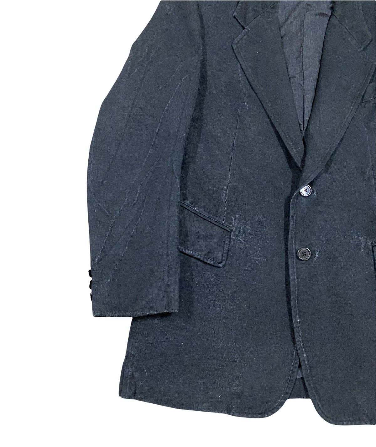 Yohji Yamamoto Vtg🔥Archive Yohji Yamamoto BLack Overcoat Jacket Size US XL / EU 56 / 4 - 13 Thumbnail