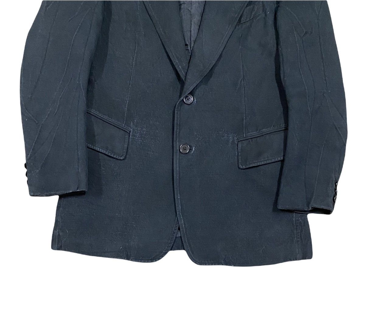 Yohji Yamamoto Vtg🔥Archive Yohji Yamamoto BLack Overcoat Jacket Size US XL / EU 56 / 4 - 7 Thumbnail