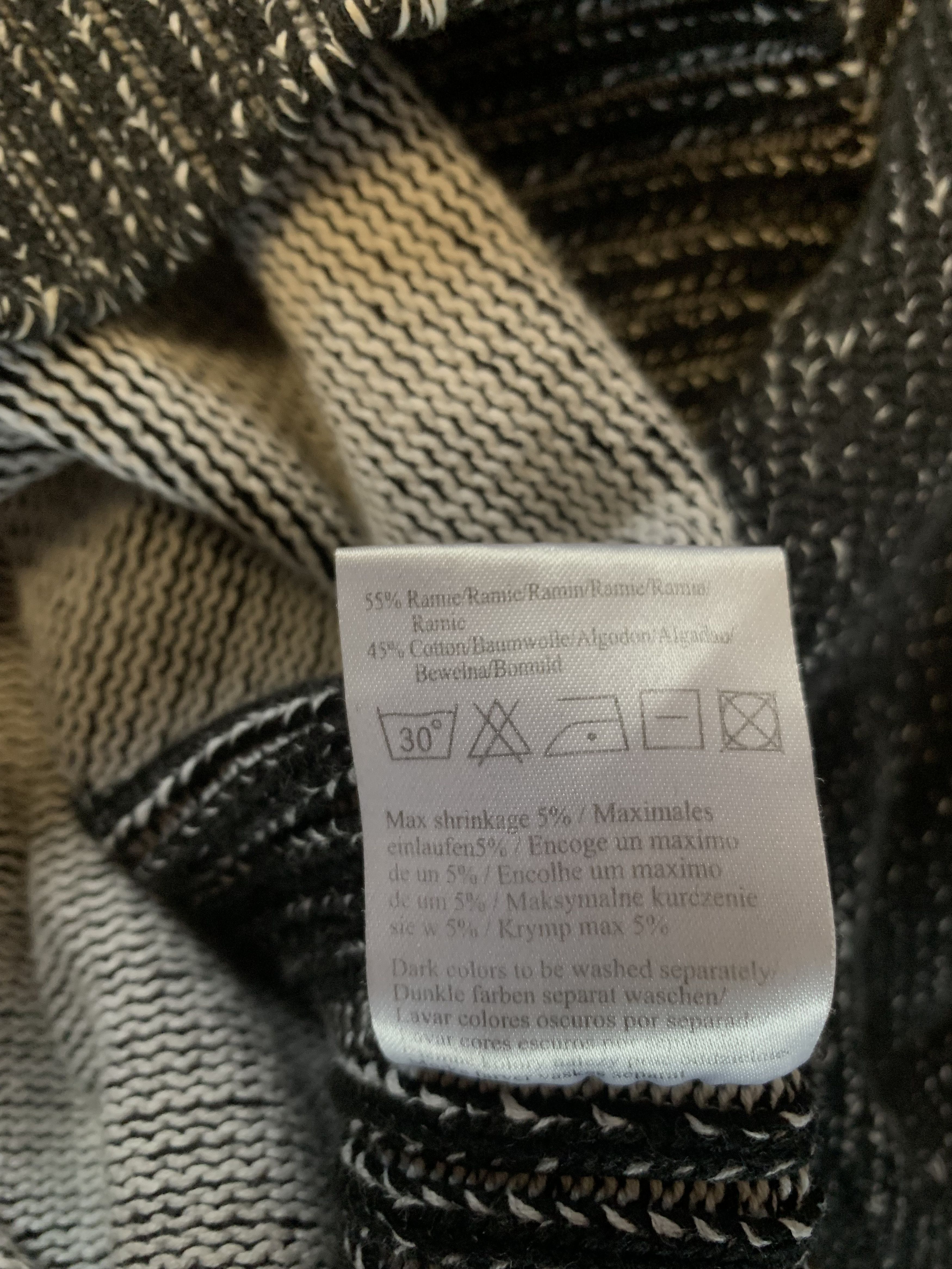 Japanese Brand Vintage Ramie Ash Gray Turtleneck Knit Size US L / EU 52-54 / 3 - 6 Thumbnail