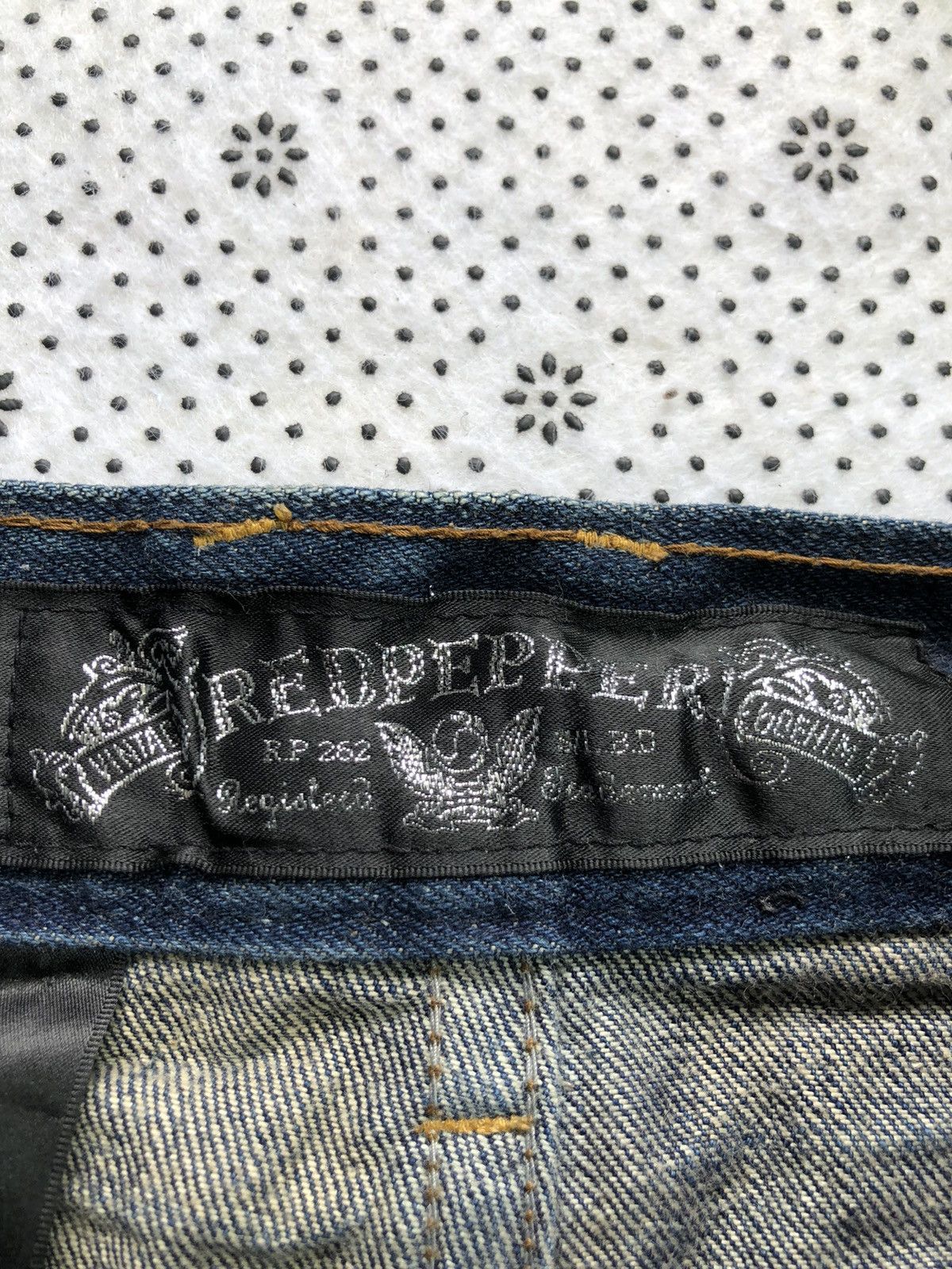 Hysteric Glamour × Japanese Brand Rare Red Pepper distressed jeans Size 30" / US 8 / IT 44 - 16 Thumbnail