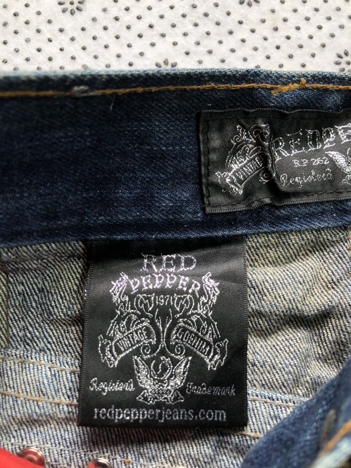 Hysteric Glamour × Japanese Brand Rare Red Pepper distressed jeans Size 30" / US 8 / IT 44 - 17 Thumbnail