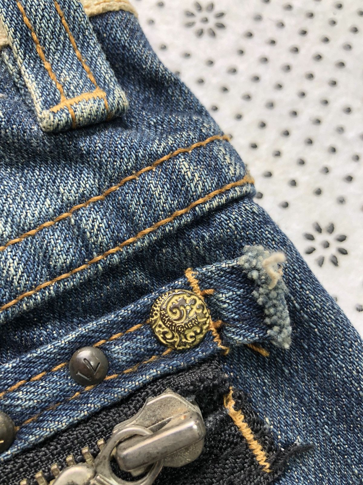 Hysteric Glamour × Japanese Brand Rare Red Pepper distressed jeans Size 30" / US 8 / IT 44 - 8 Thumbnail