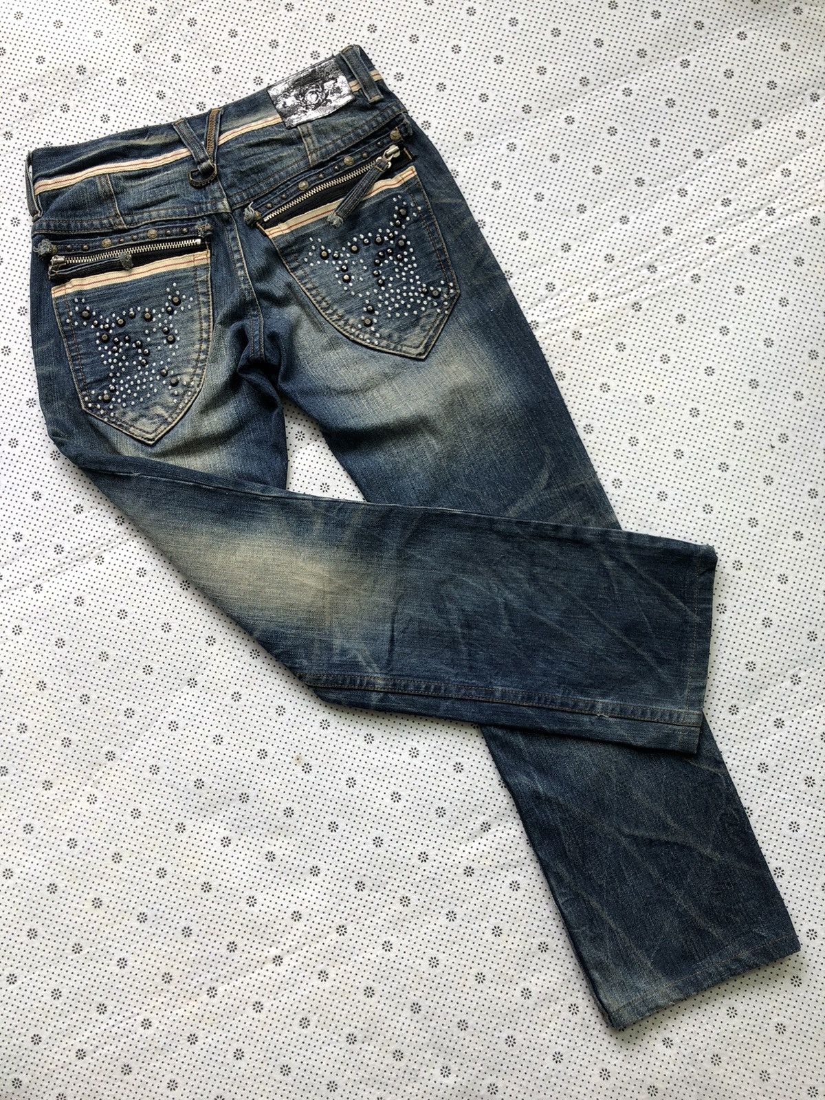 Hysteric Glamour × Japanese Brand Rare Red Pepper distressed jeans Size 30" / US 8 / IT 44 - 7 Thumbnail