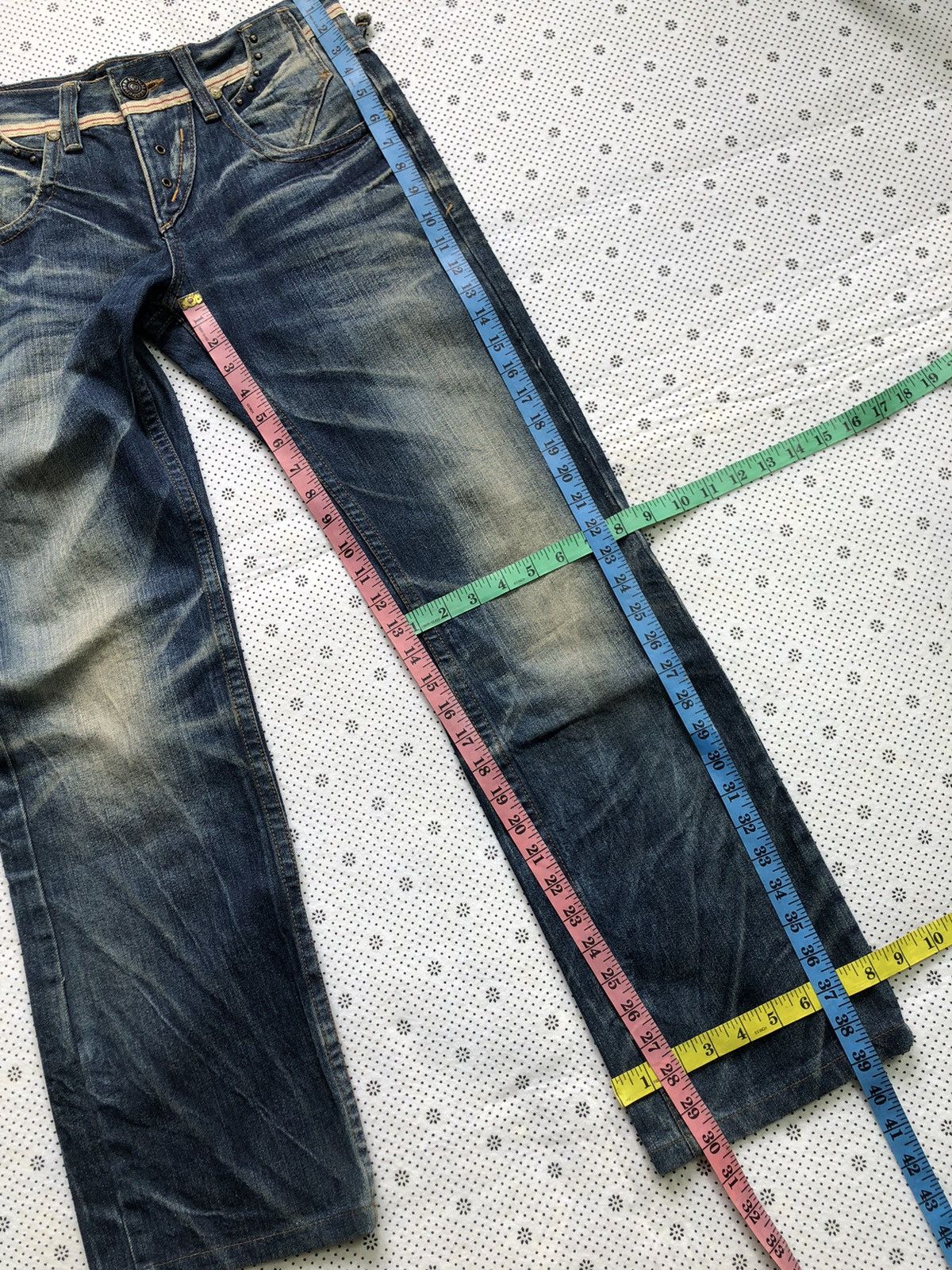 Hysteric Glamour × Japanese Brand Rare Red Pepper distressed jeans Size 30" / US 8 / IT 44 - 12 Thumbnail