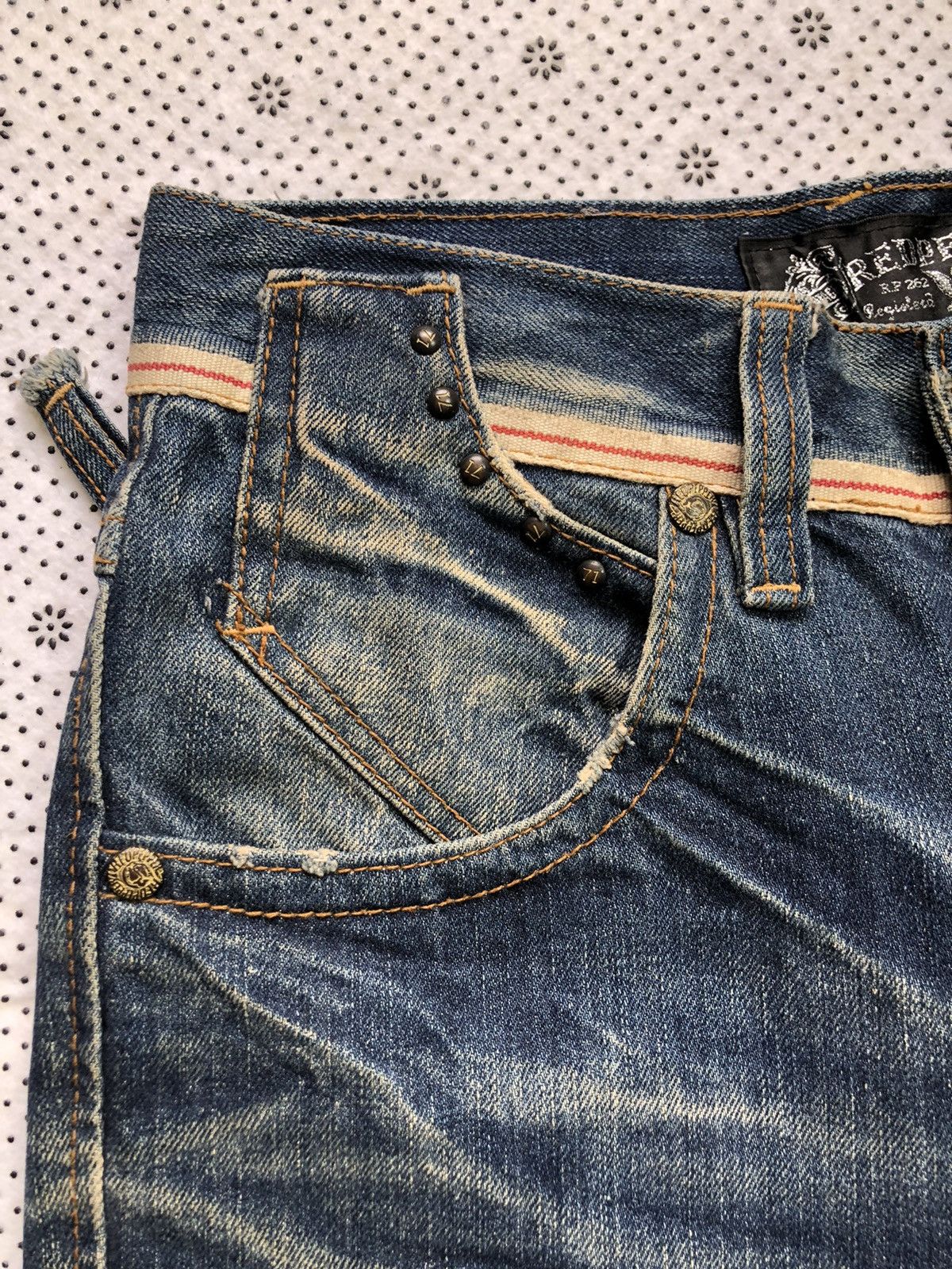 Hysteric Glamour × Japanese Brand Rare Red Pepper distressed jeans Size 30" / US 8 / IT 44 - 4 Thumbnail