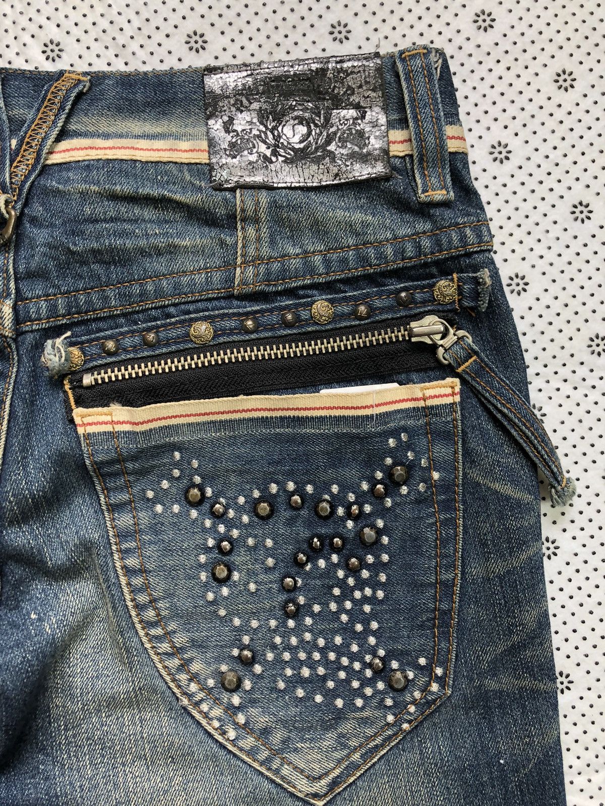 Hysteric Glamour × Japanese Brand Rare Red Pepper distressed jeans Size 30" / US 8 / IT 44 - 6 Thumbnail