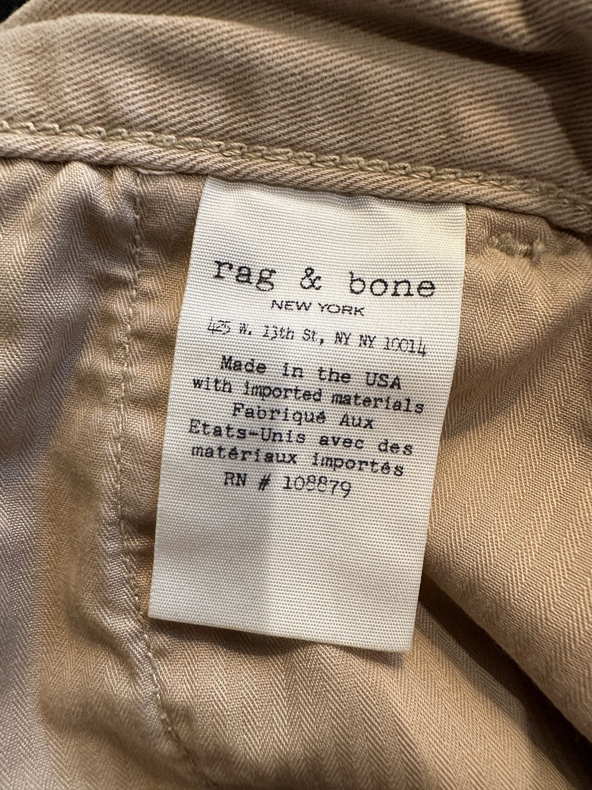 Rag & Bone Slim Fit Cotton Blend Pants Size US 32 / EU 48 - 4 Thumbnail