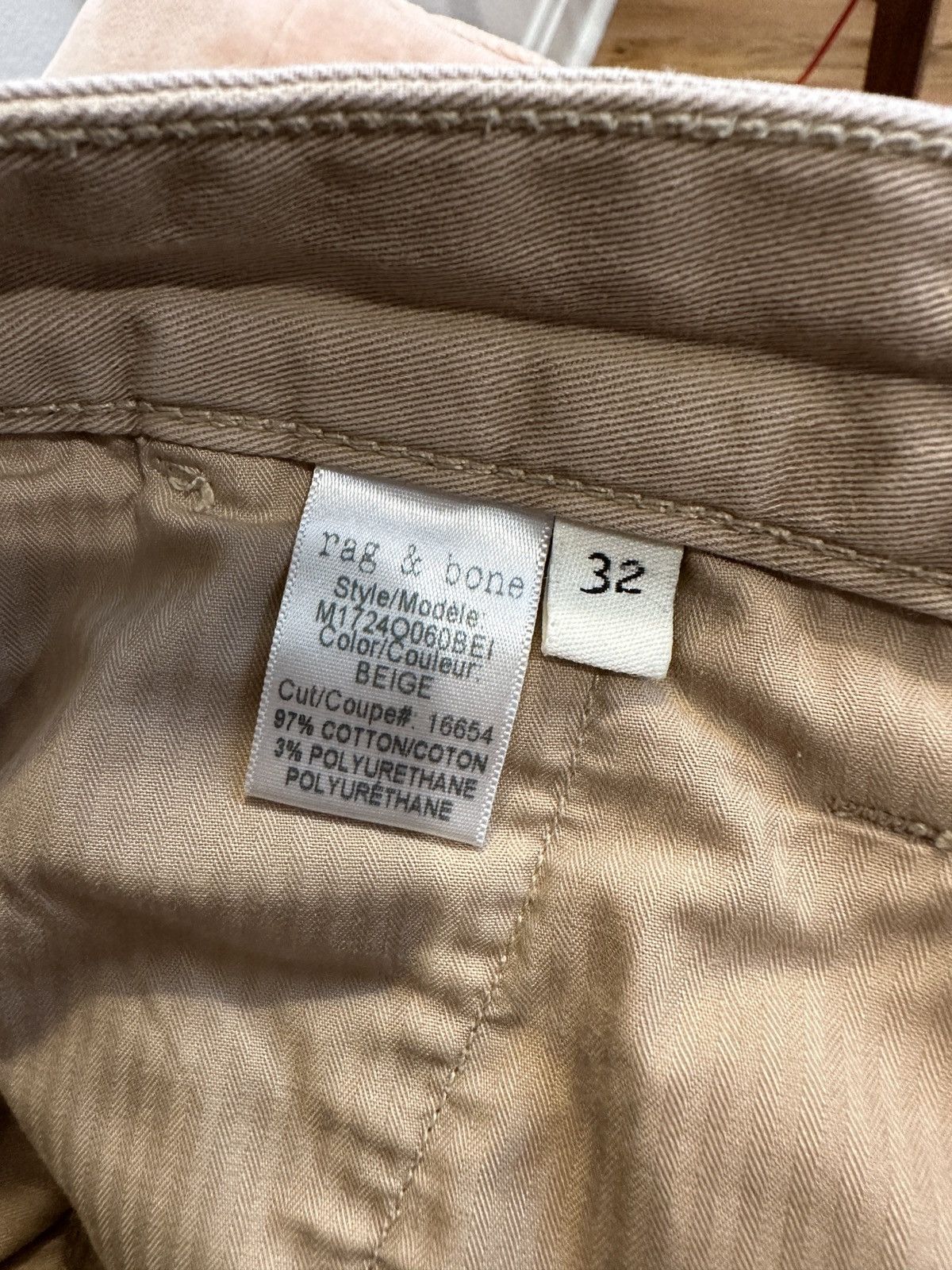 Rag & Bone Slim Fit Cotton Blend Pants Size US 32 / EU 48 - 3 Thumbnail