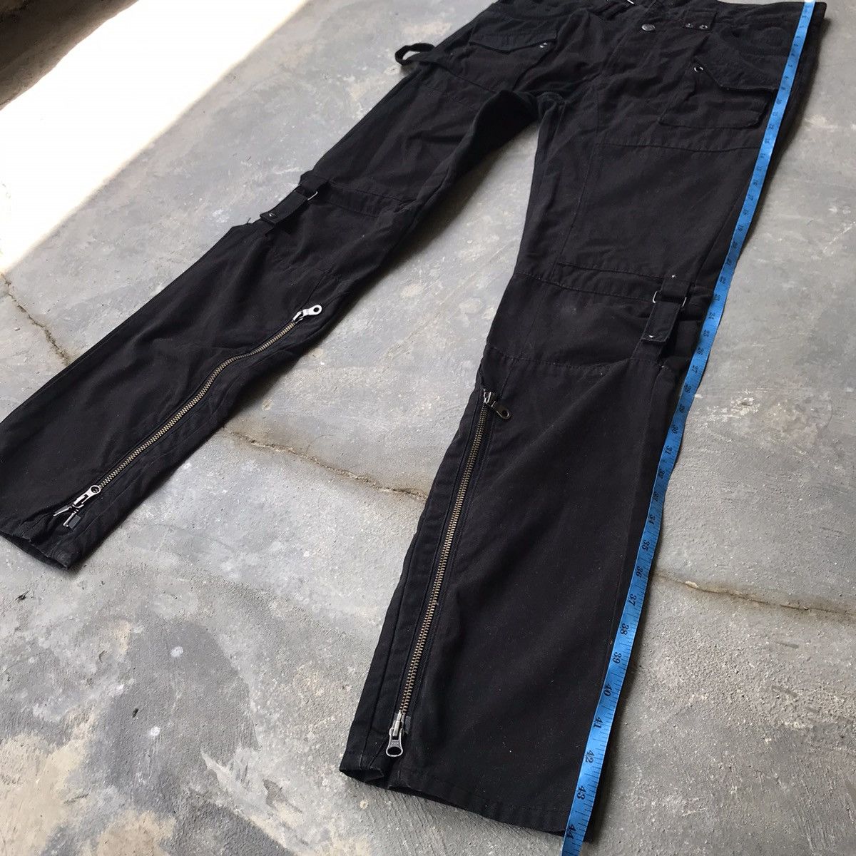 If Six Was Nine × Le Grande Bleu (L.G.B.) × PPFM 🔥RARE🔥PPFM bondage zipper punk pants Size US 33 - 14 Thumbnail