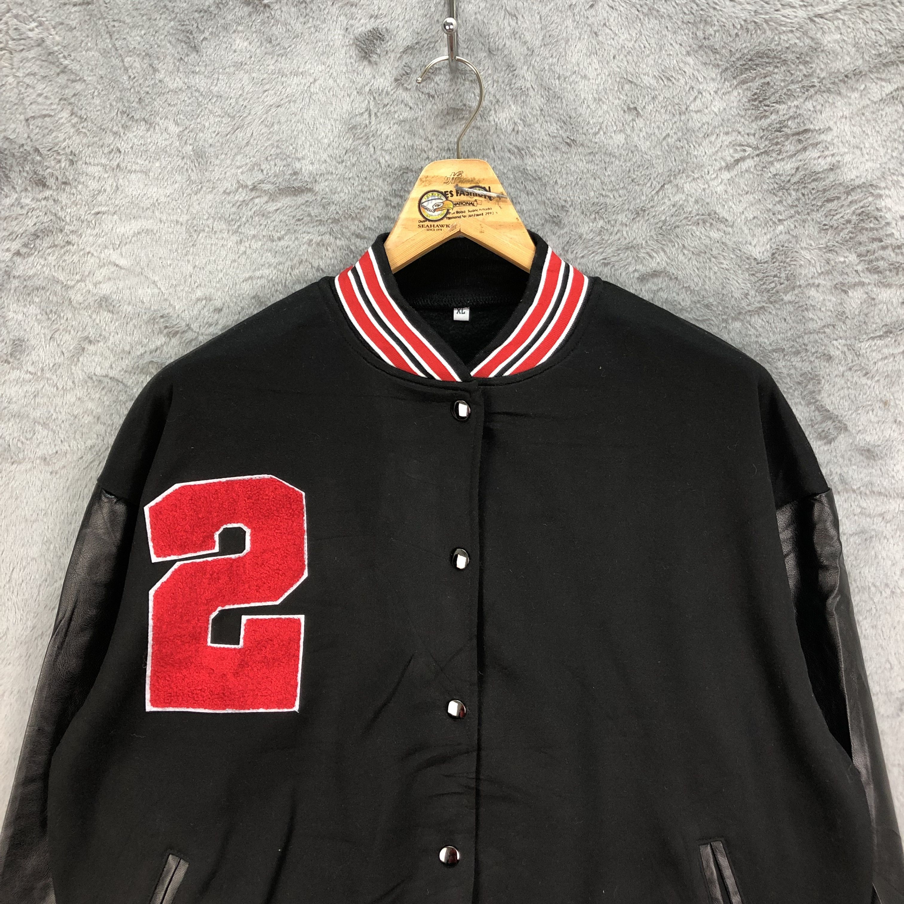 Vintage UNBRAND NUMBER 2 WOOL VARSITY JACKET #4845-173 Size US XL / EU 56 / 4 - 2 Thumbnail