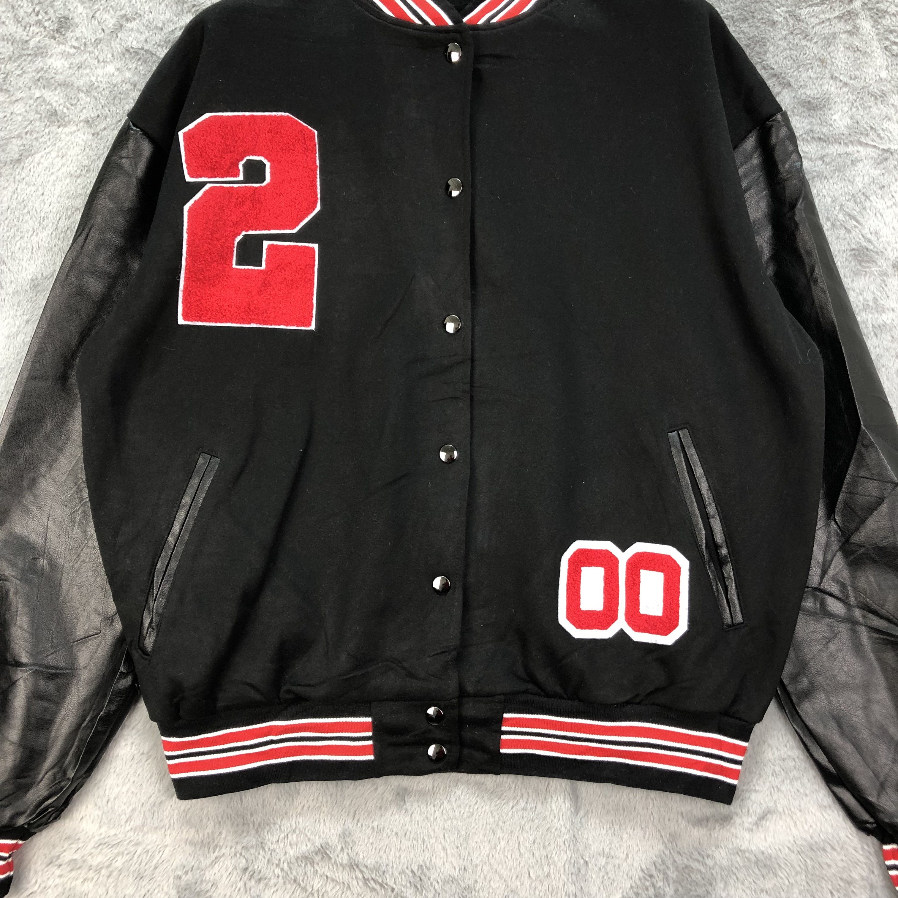 Vintage UNBRAND NUMBER 2 WOOL VARSITY JACKET #4845-173 Size US XL / EU 56 / 4 - 3 Thumbnail