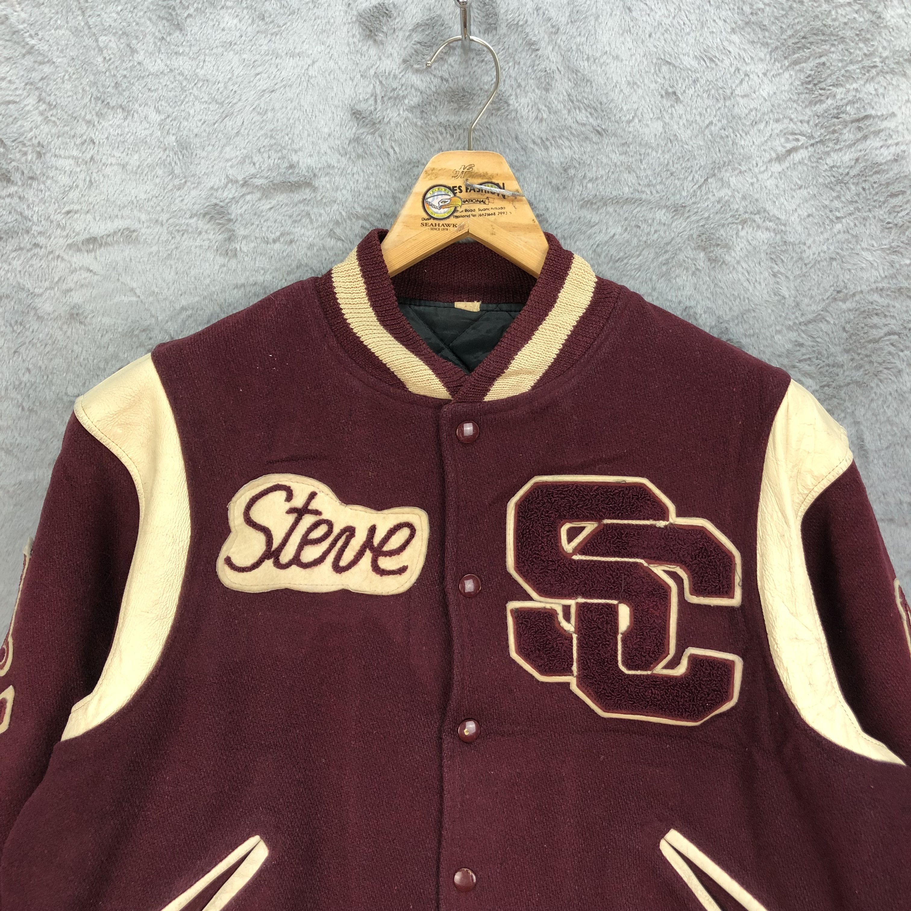Vintage 60's Steve Steelers Big Logo Varsity Jacket #4828-172 Size US S / EU 44-46 / 1 - 3 Thumbnail