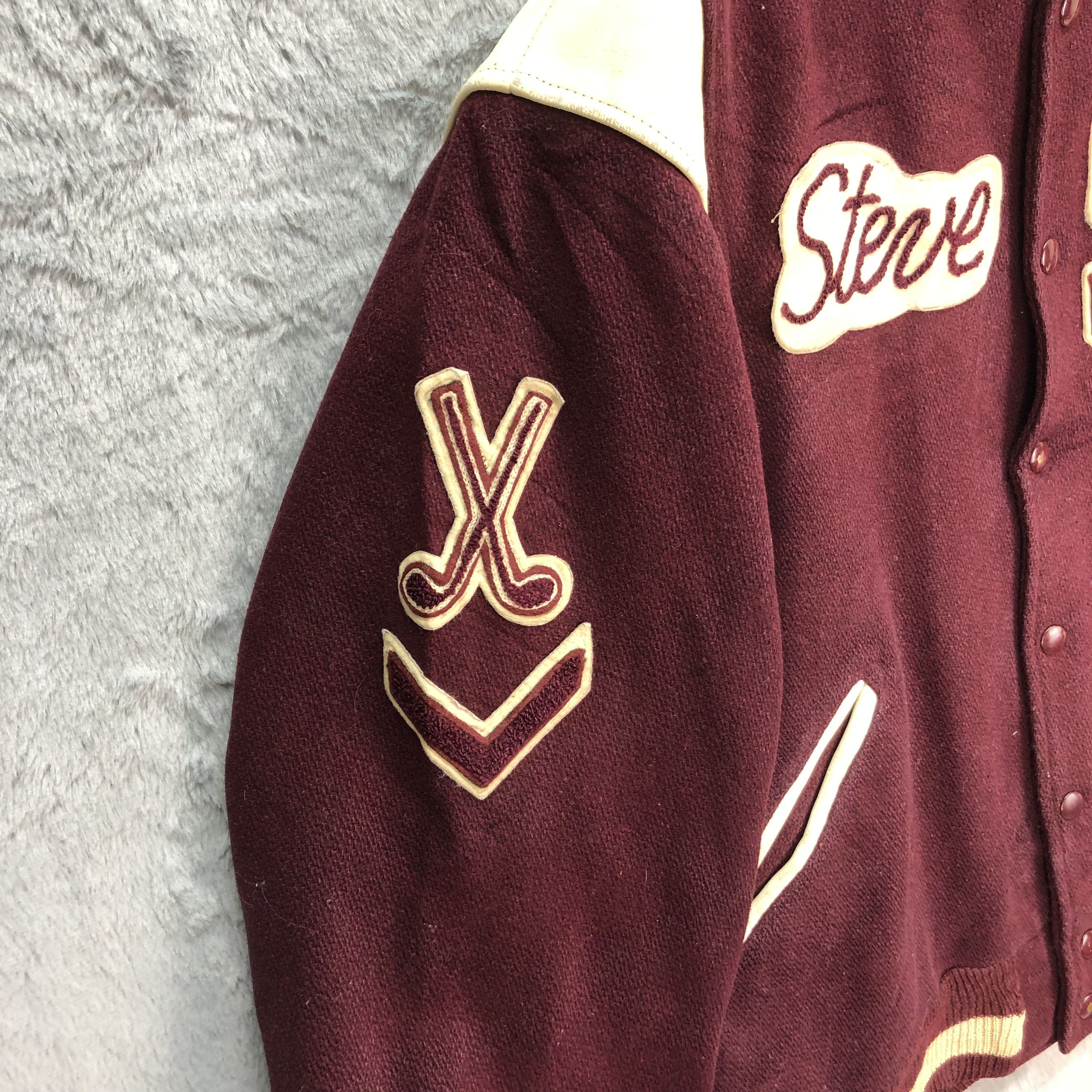Vintage 60's Steve Steelers Big Logo Varsity Jacket #4828-172 Size US S / EU 44-46 / 1 - 7 Thumbnail