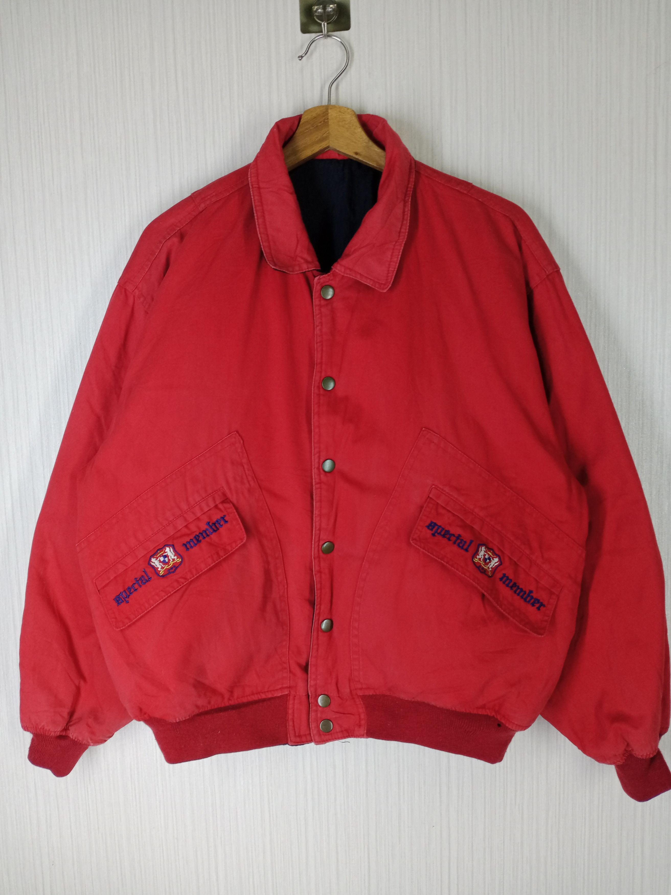 Japanese Brand Vintage Robust Bag Special Member Reversible Bomber Jacket Size US M / EU 48-50 / 2 - 2 Thumbnail