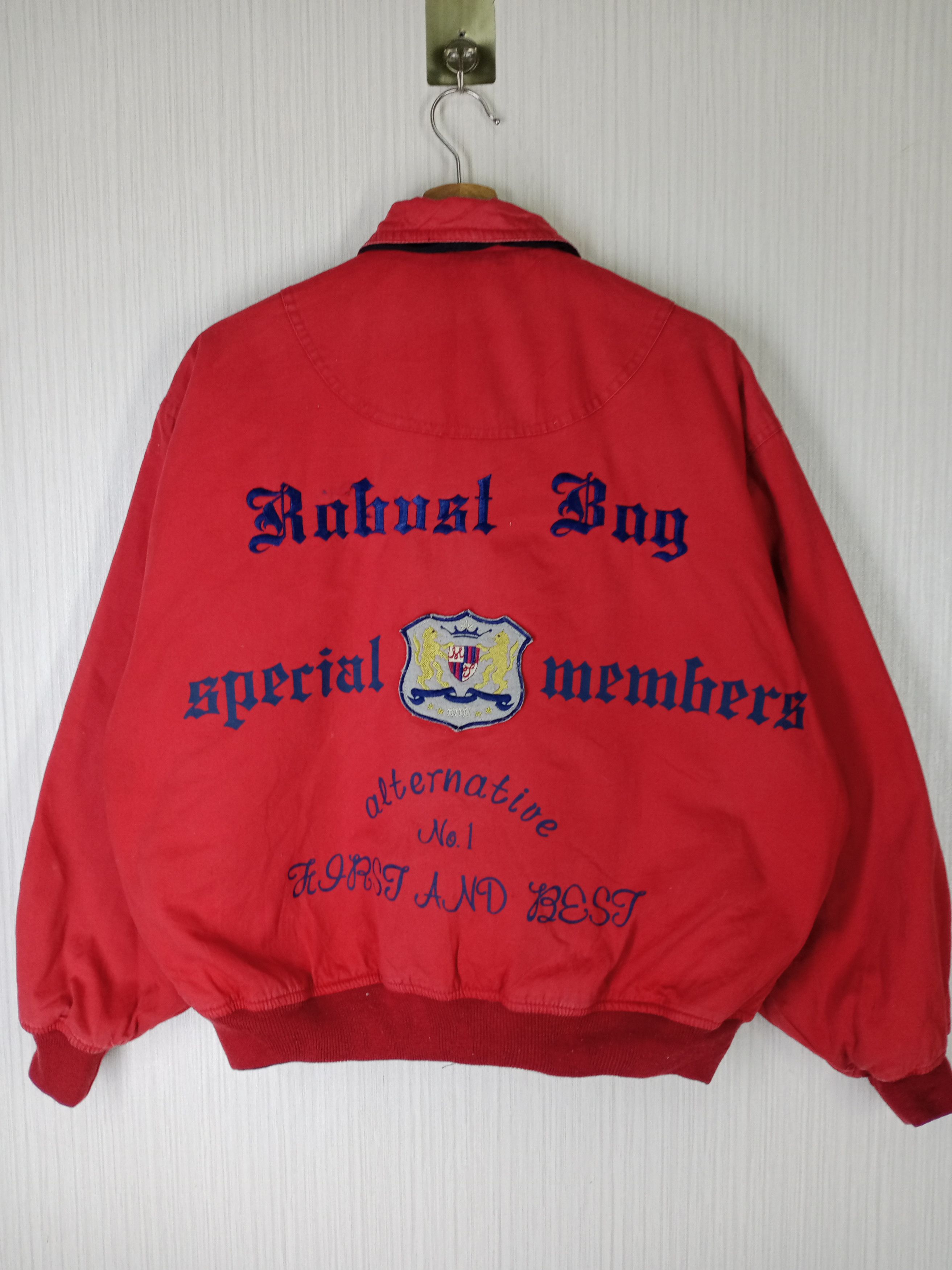 Japanese Brand Vintage Robust Bag Special Member Reversible Bomber Jacket Size US M / EU 48-50 / 2 - 1 Thumbnail