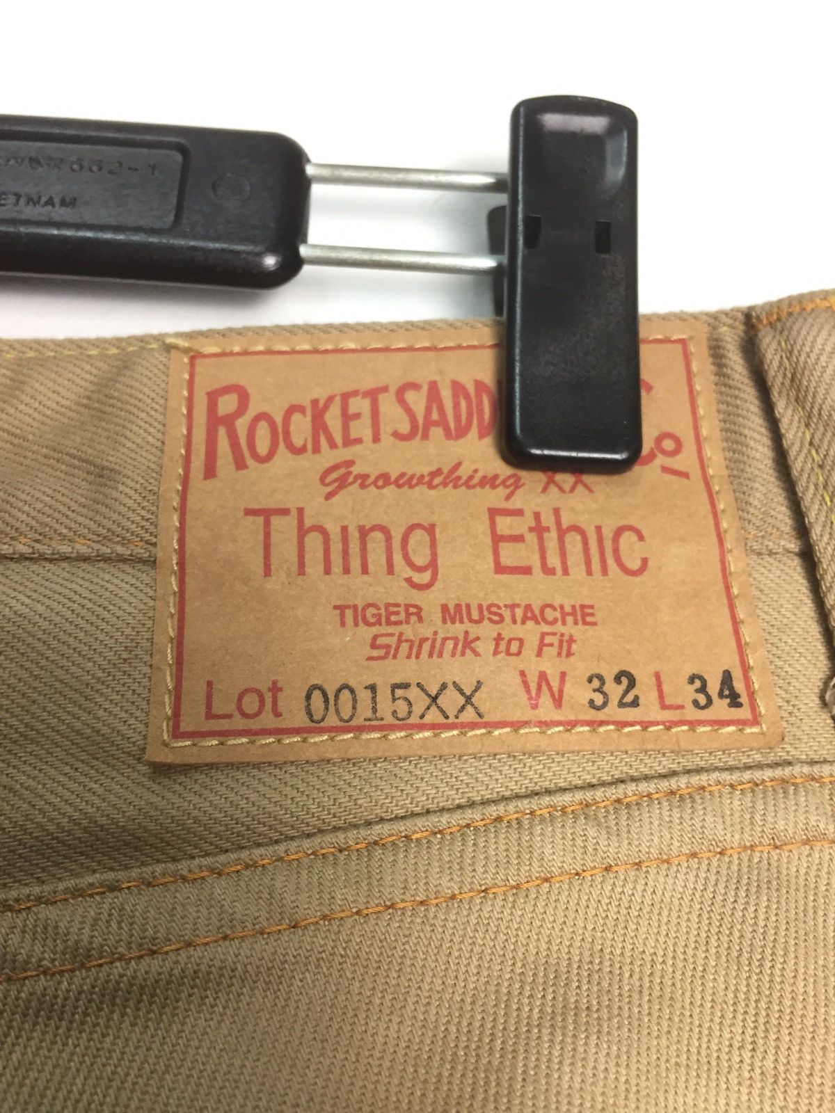 Japanese Brand ROCKET SADDLES & CO Thing Ethic Tiger Mustache Size US 32 / EU 48 - 4 Thumbnail