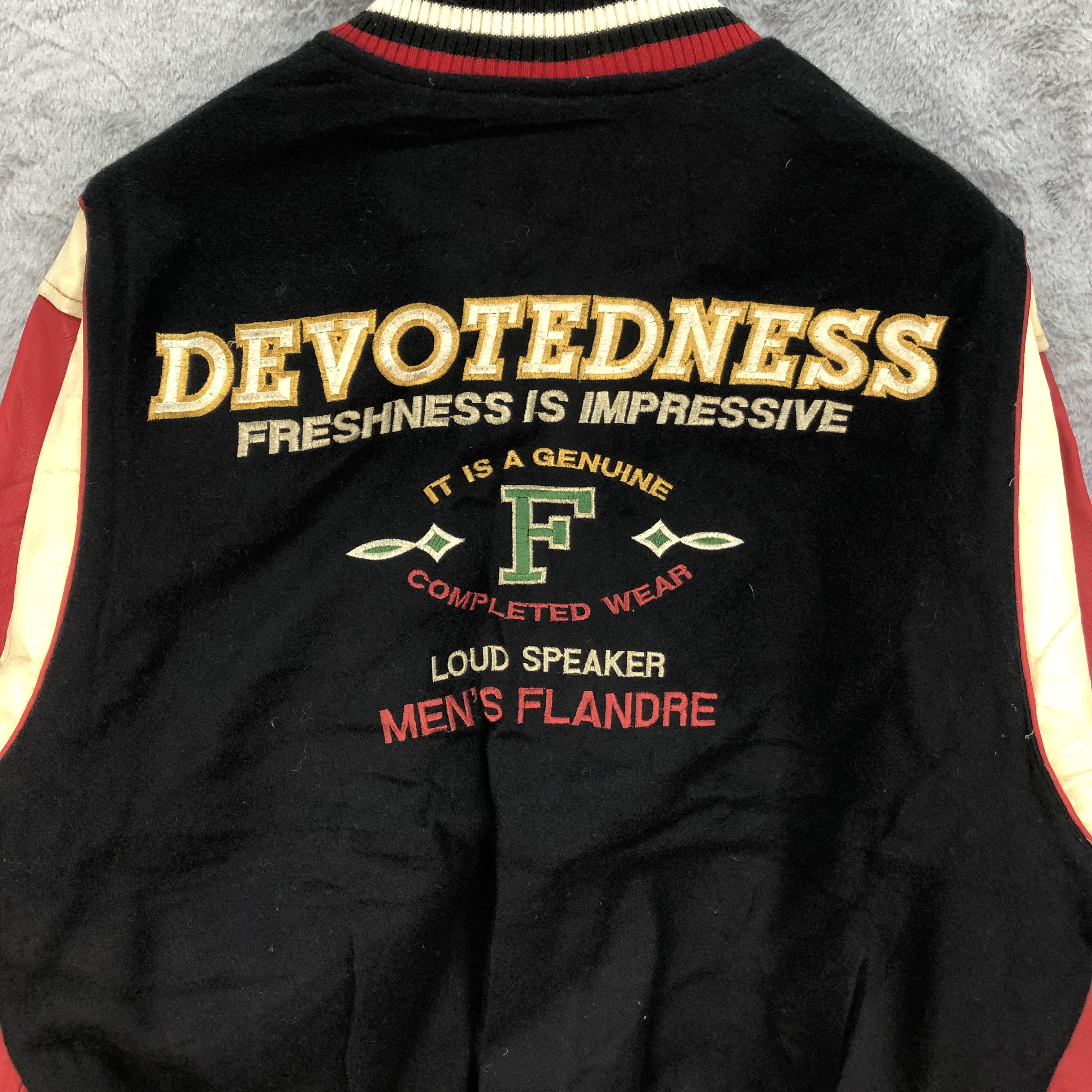 Vintage MEN´S FLANDRE Supreme Power Varsity Jacket #4835-173 Outerwear