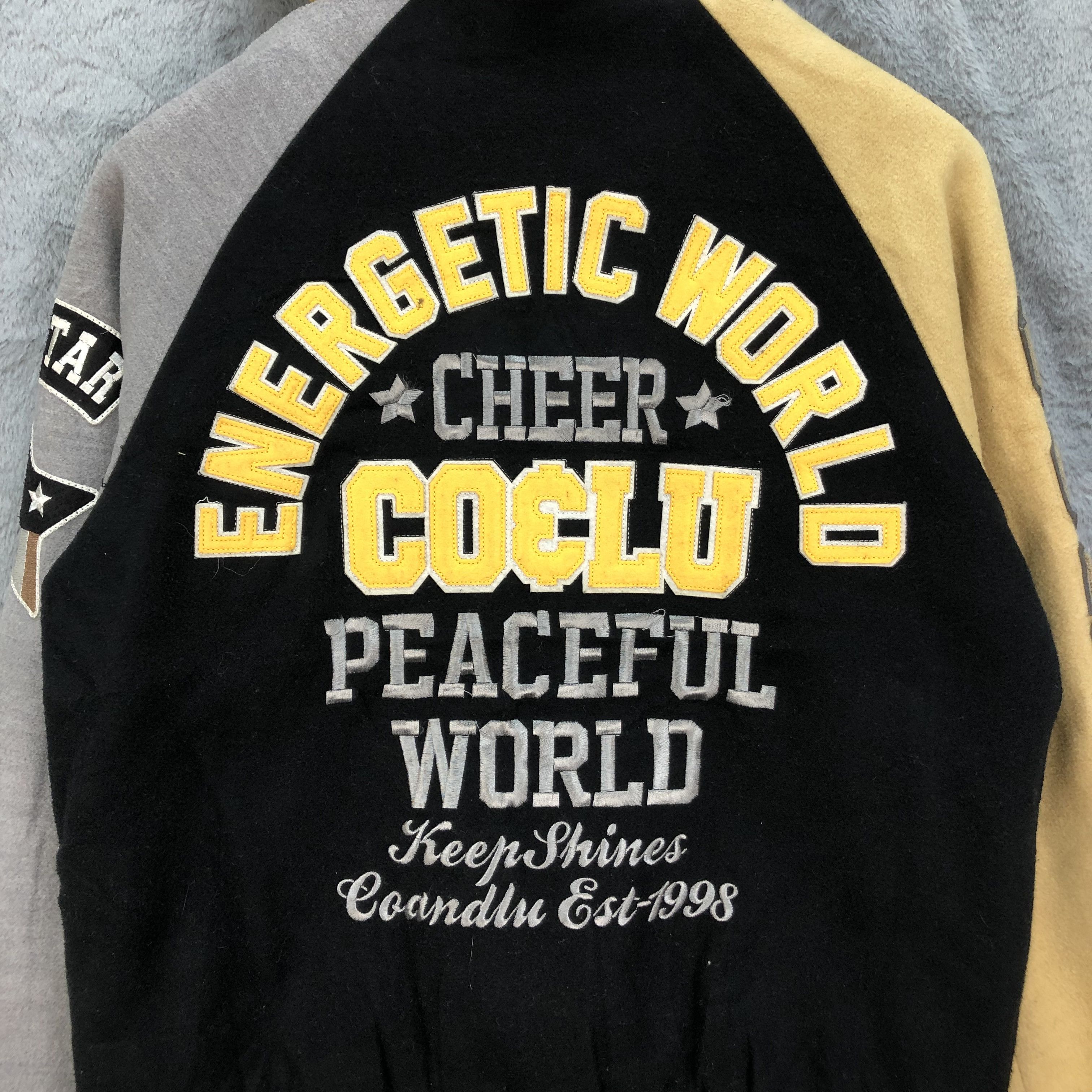 Other COANDLU Big Spell Out Logo Hybrid Varsity Jacket #4913-27 Size US S / EU 44-46 / 1 - 2 Thumbnail