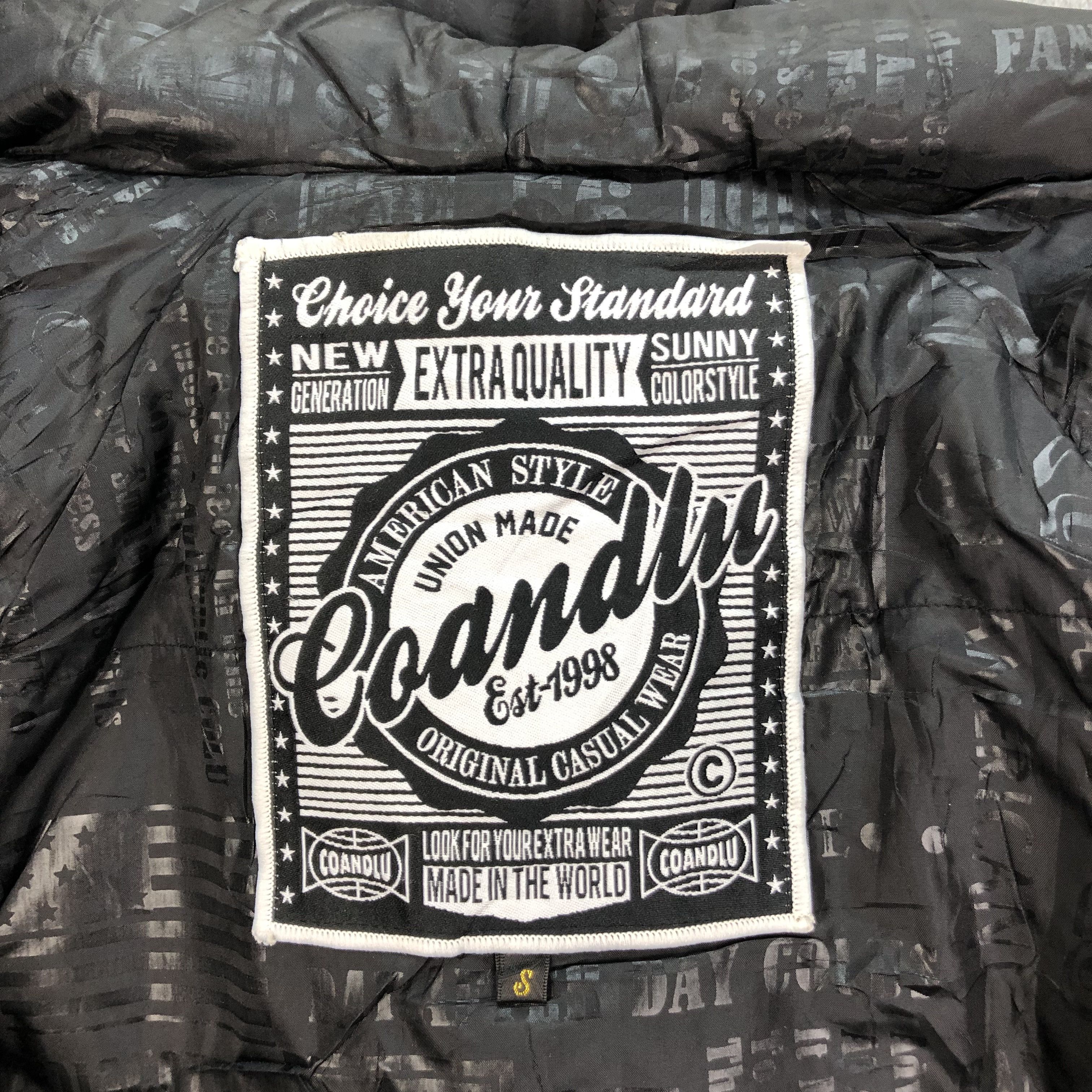 Other COANDLU Big Spell Out Logo Hybrid Varsity Jacket #4913-27 Size US S / EU 44-46 / 1 - 12 Thumbnail