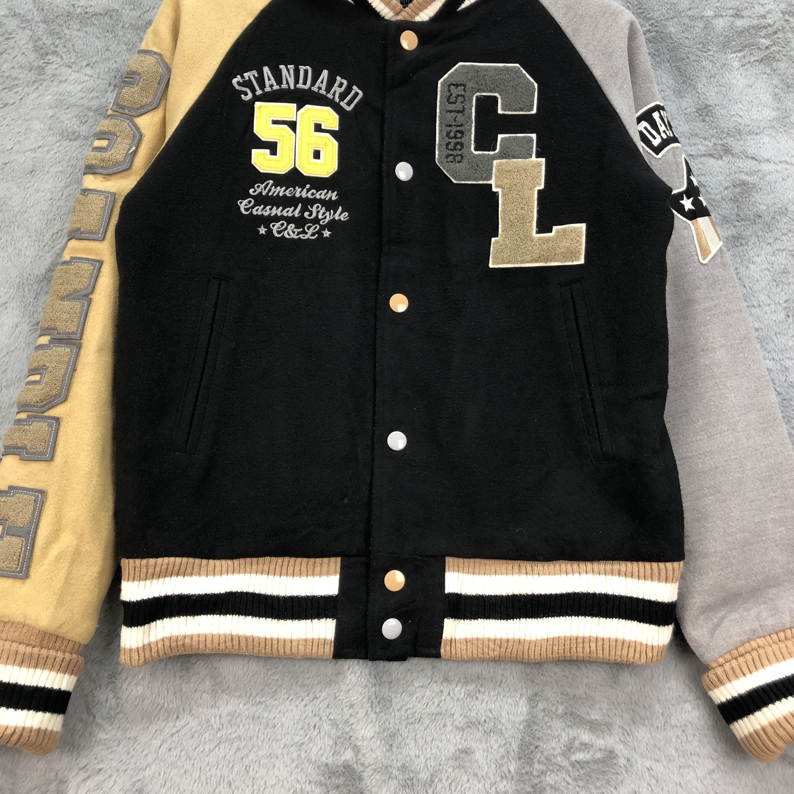 Other COANDLU Big Spell Out Logo Hybrid Varsity Jacket #4913-27 Size US S / EU 44-46 / 1 - 6 Thumbnail