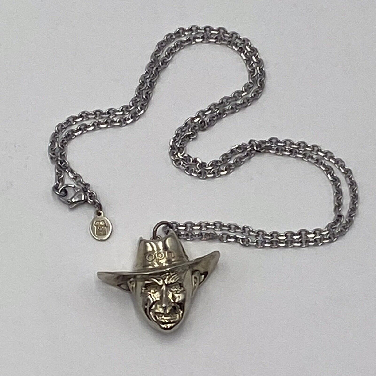 image of Online Ceramics Opn Puppet Sterling Silver .925 Pendant, Men's