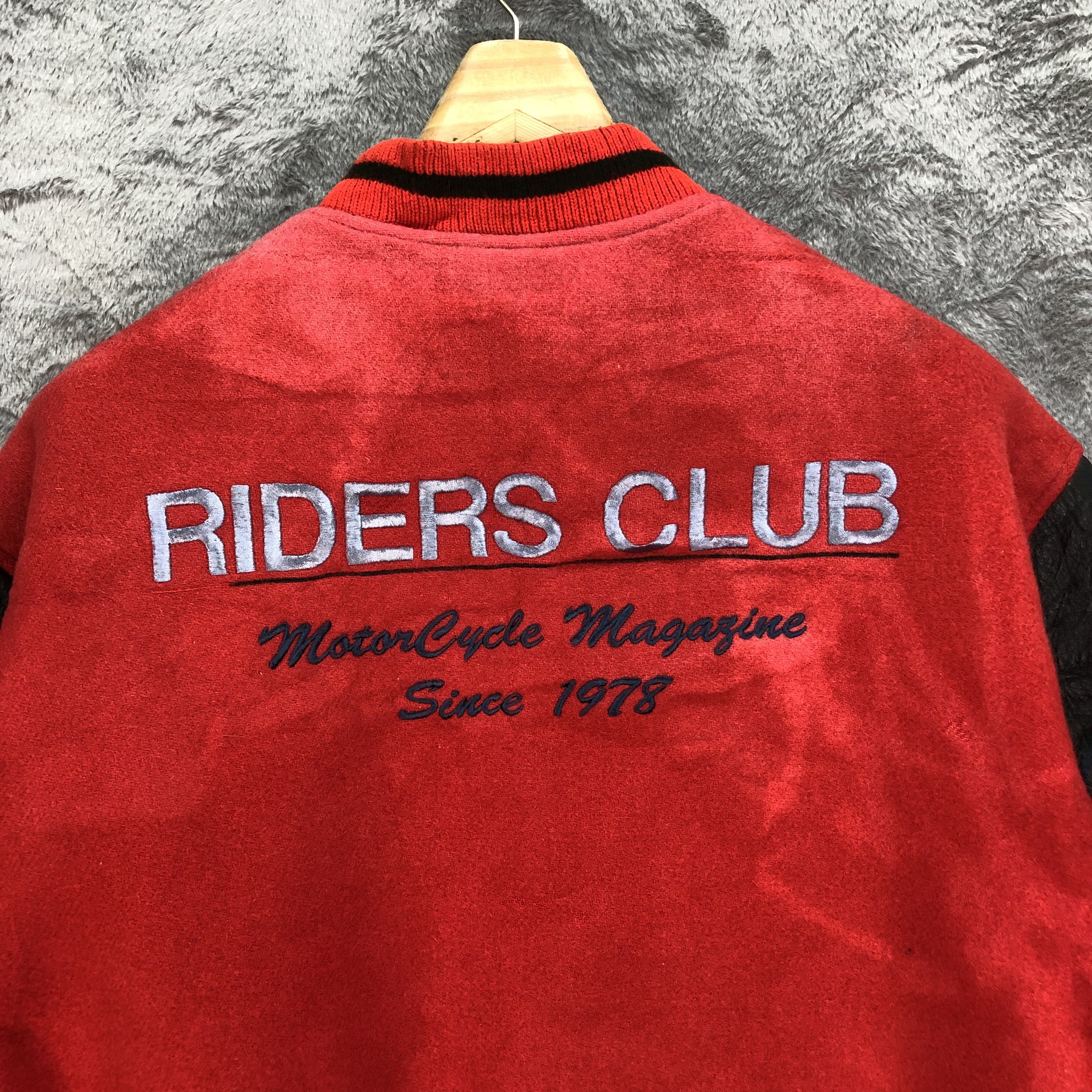 Vintage RIDERS Motorcycle Magazine Wool Leather Varsity #4823-172 Size US L / EU 52-54 / 3 - 2 Thumbnail