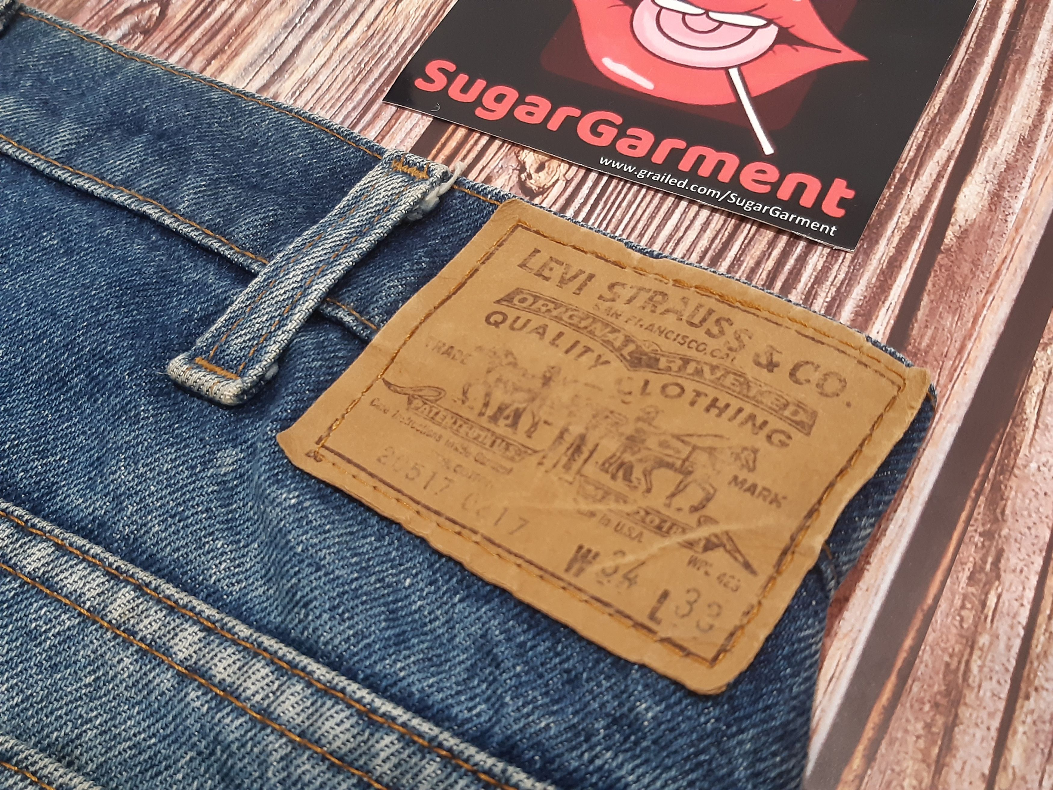 Levi's Levis 517 Jeans Bootcut Orange Tab USA Vintage Size US 34 / EU 50 - 12 Thumbnail