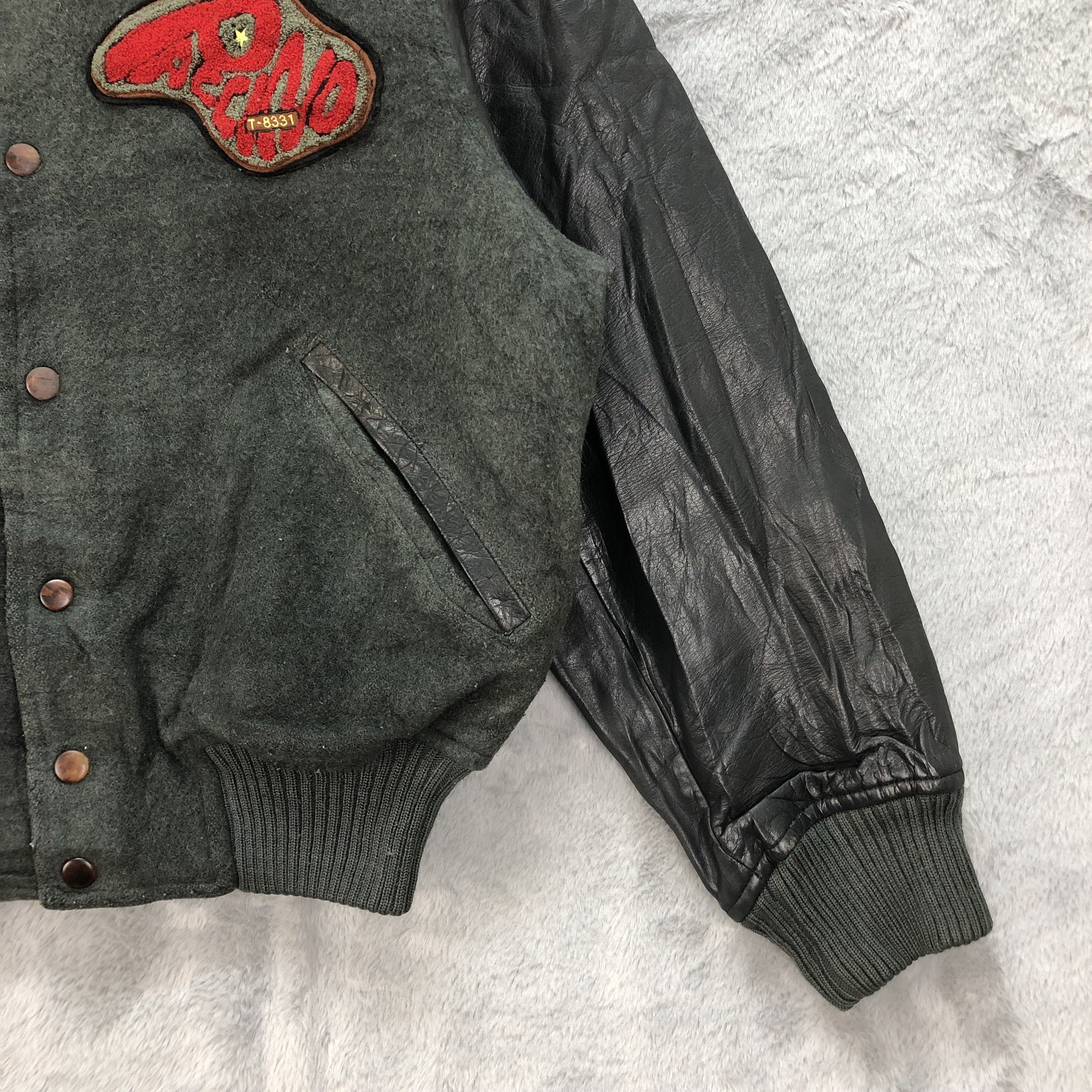 Other Vintage PACCINO Wool Leather Varsity Jacket #4801-170 Size US M / EU 48-50 / 2 - 6 Thumbnail