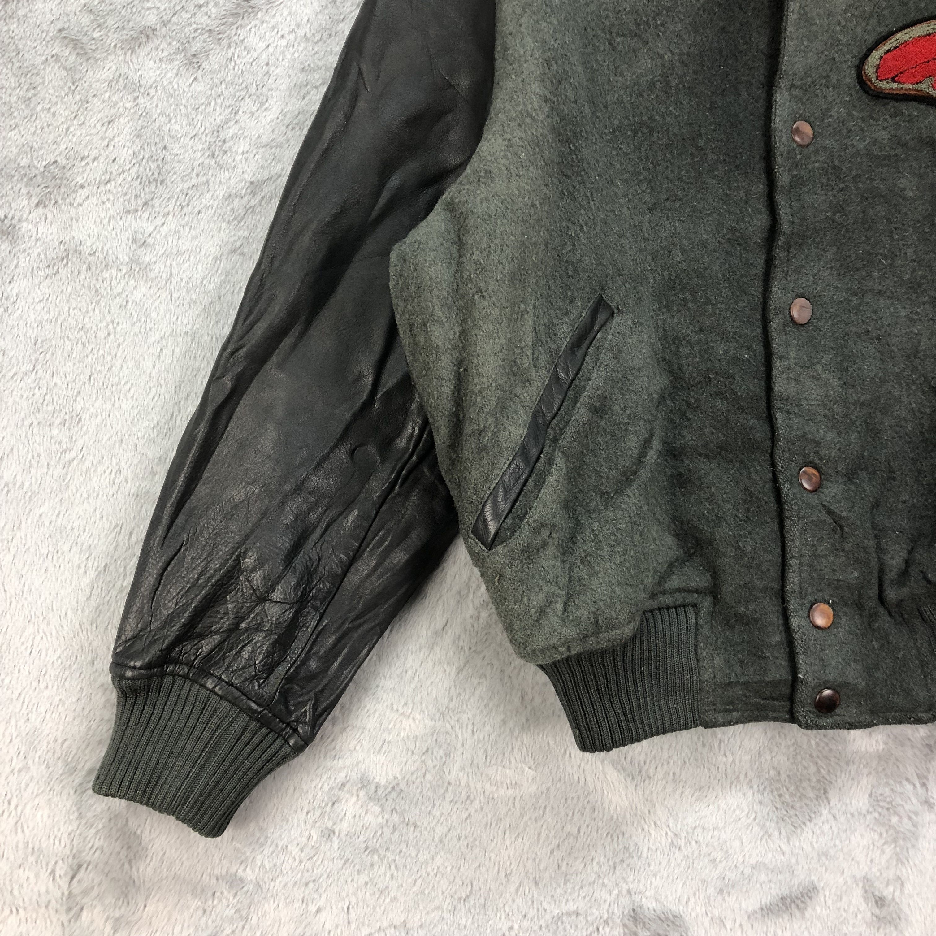Other Vintage PACCINO Wool Leather Varsity Jacket #4801-170 Size US M / EU 48-50 / 2 - 5 Thumbnail