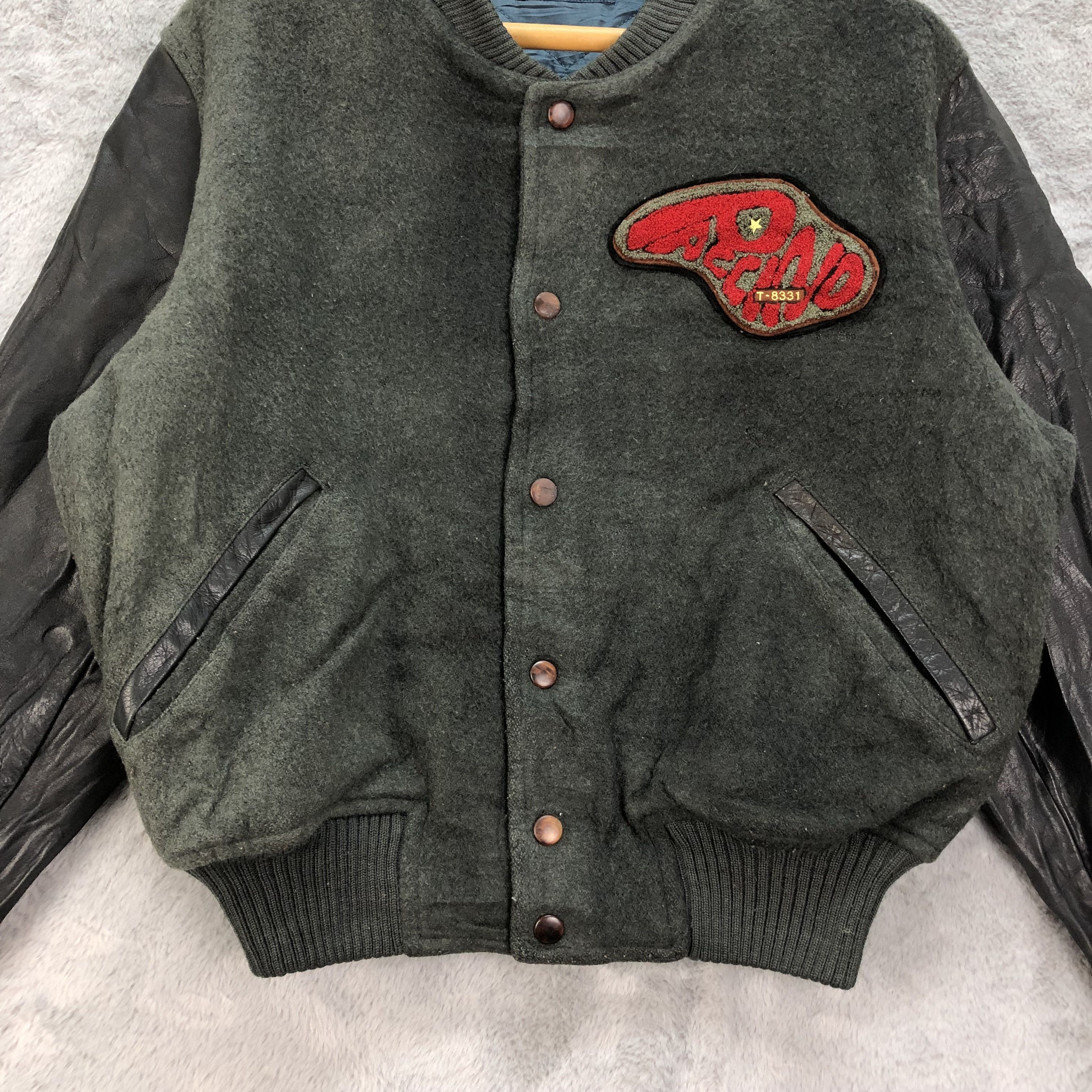 Other Vintage PACCINO Wool Leather Varsity Jacket #4801-170 Size US M / EU 48-50 / 2 - 4 Thumbnail