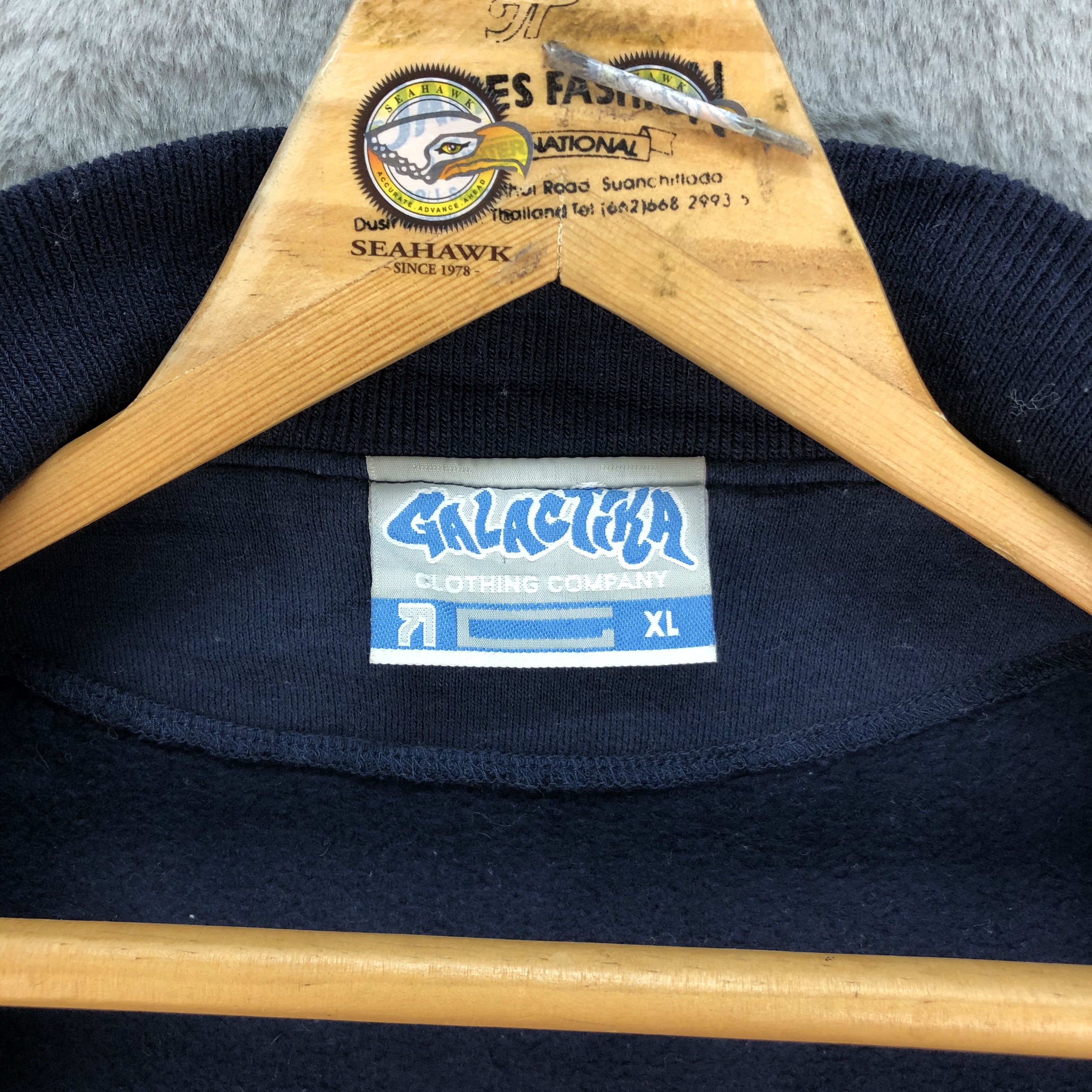 Japanese Brand GALACTIKA Big Logo Varsity Jacket #4800-170 Size US XL / EU 56 / 4 - 12 Thumbnail