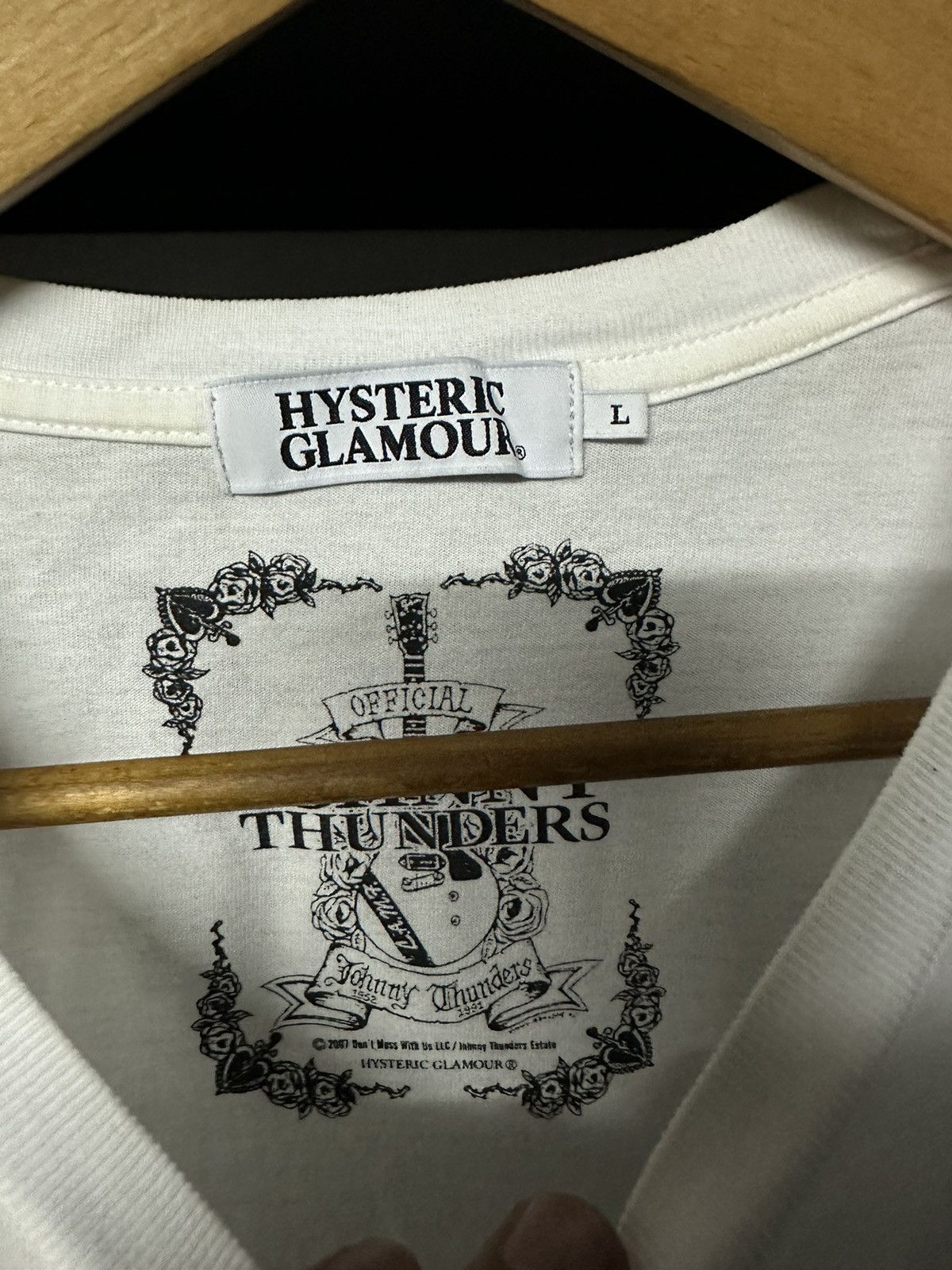 Band Tees × Hysteric Glamour × Vintage Vintage Y2K Hysteric Glamour X Jonny Thunder Tee Size US L / EU 52-54 / 3 - 5 Thumbnail