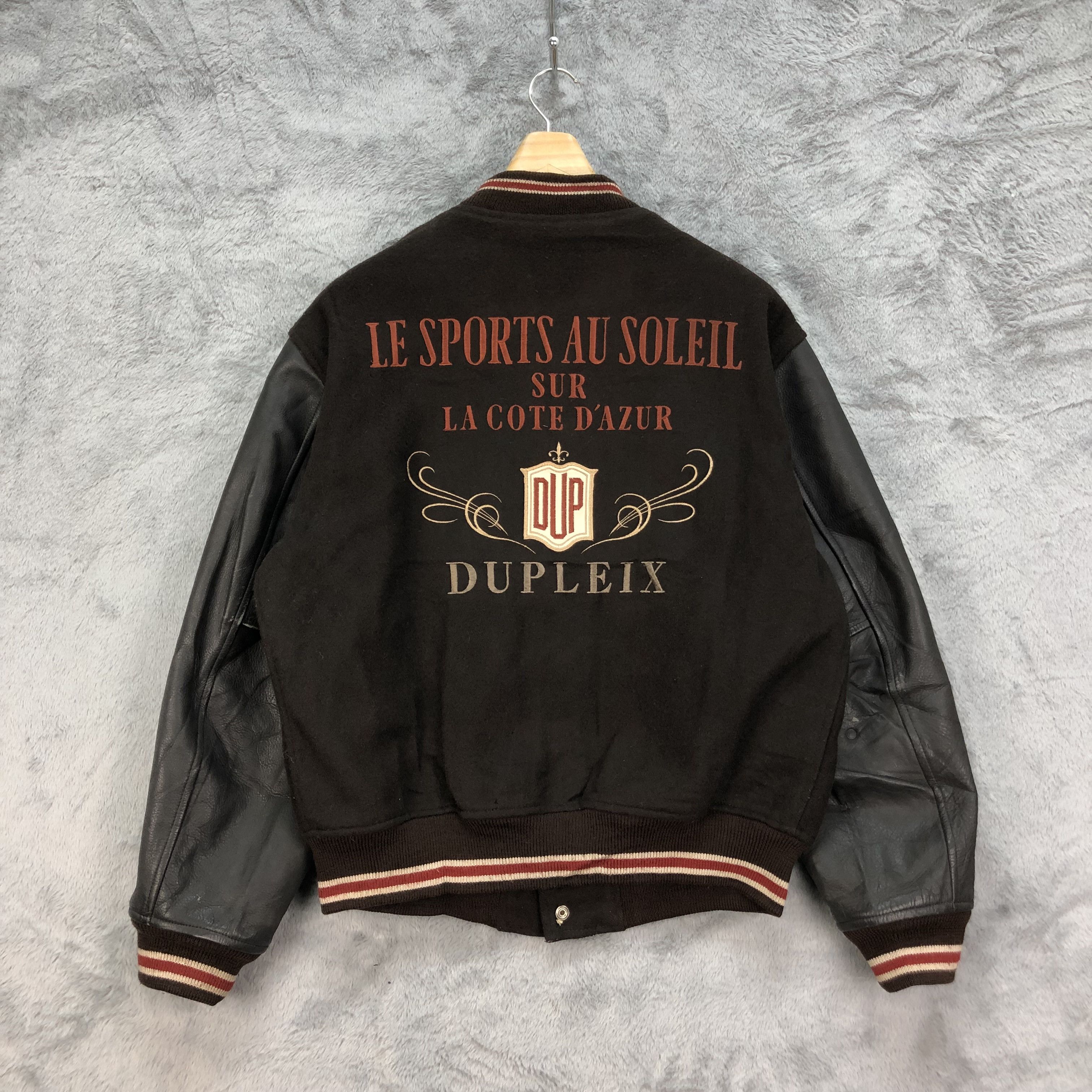 Japanese Brand DUPLEIX SPORTIVE HEROS Wool Leather Varsity Jacket #4909-27 Size US L / EU 52-54 / 3 - 1 Thumbnail