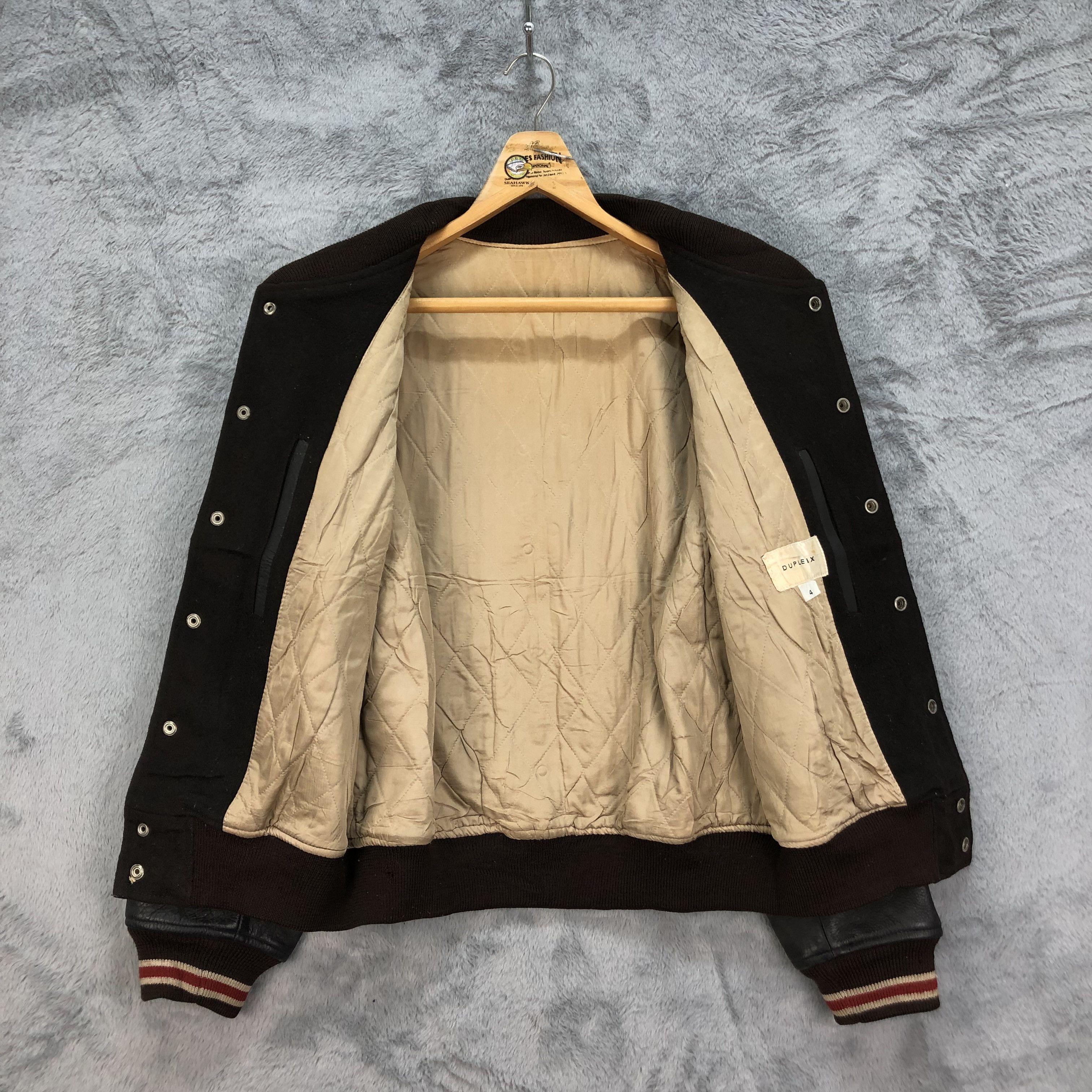 Japanese Brand DUPLEIX SPORTIVE HEROS Wool Leather Varsity Jacket #4909-27 Size US L / EU 52-54 / 3 - 10 Thumbnail