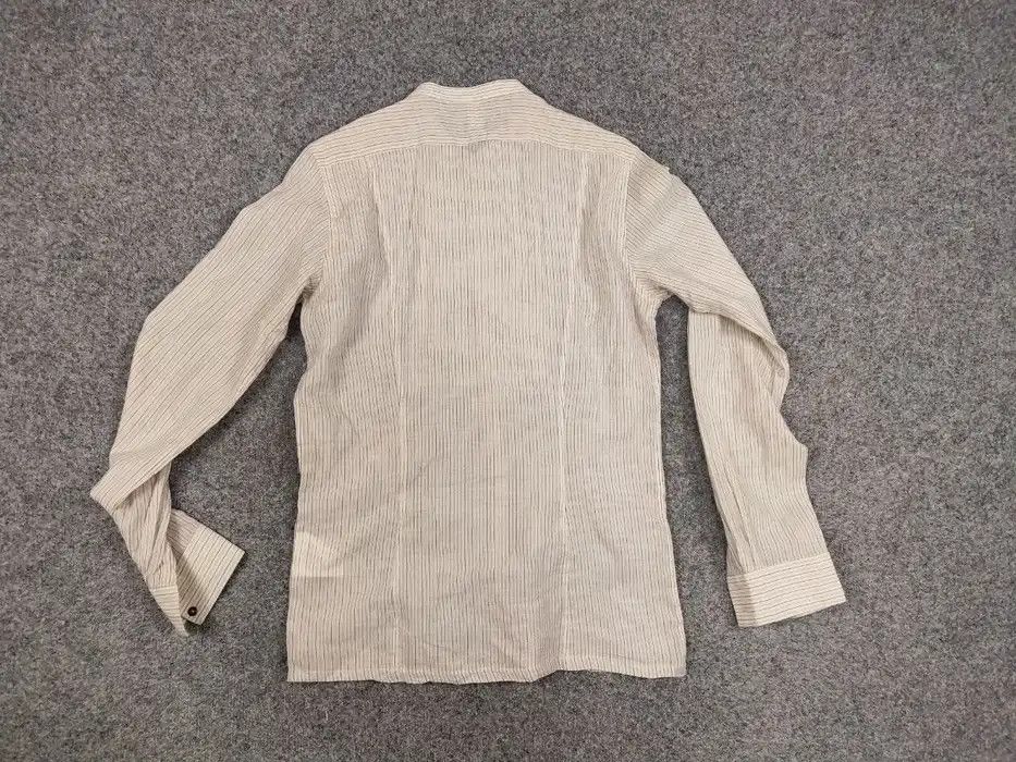 Messagerie Mesagerie Design Cotton Striped beige button Men's Shirt Size US S / EU 44-46 / 1 - 7 Thumbnail