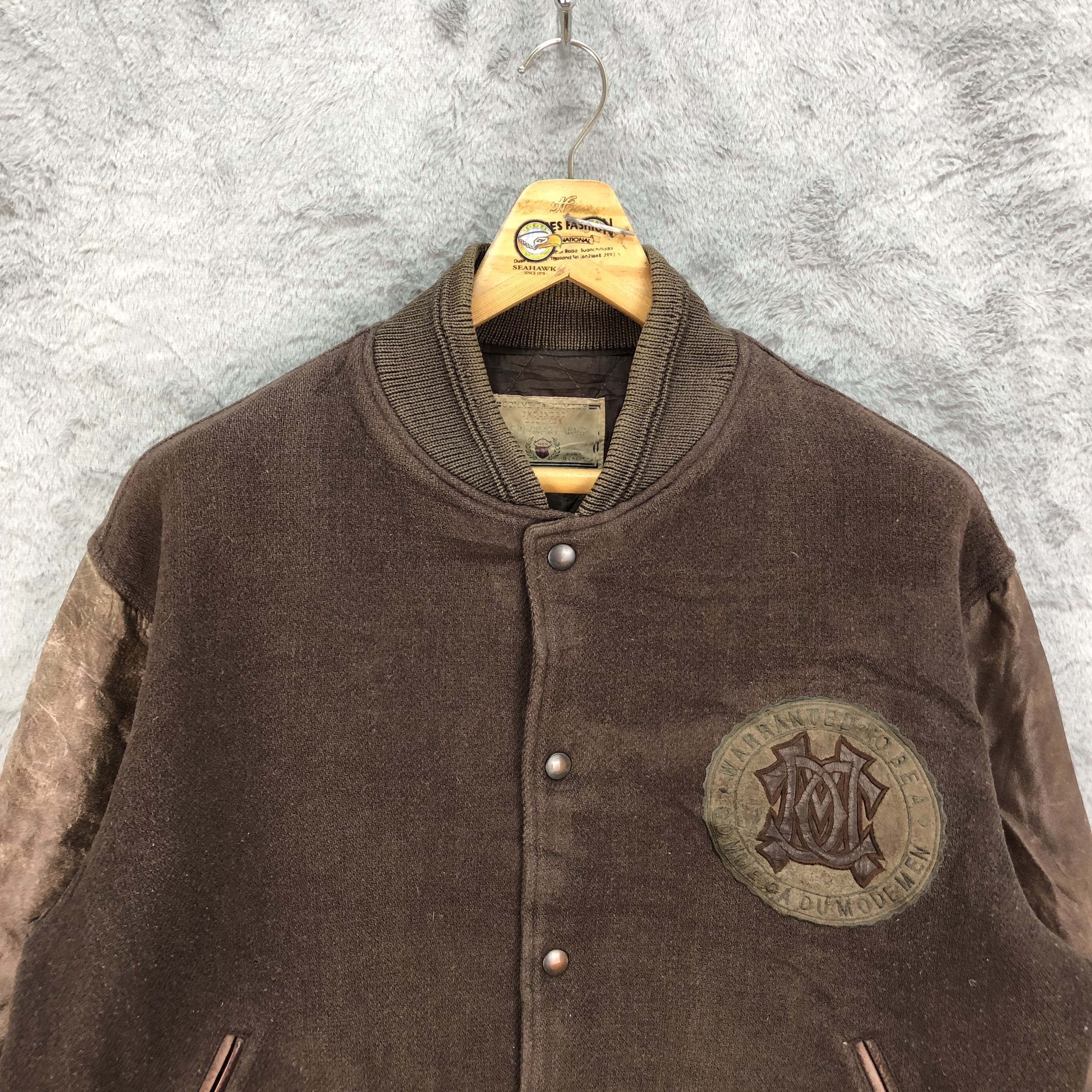 Other COMME CA DU MODE MEN Back Big Logo Varsity Jacket #4848-174 Size US L / EU 52-54 / 3 - 8 Thumbnail