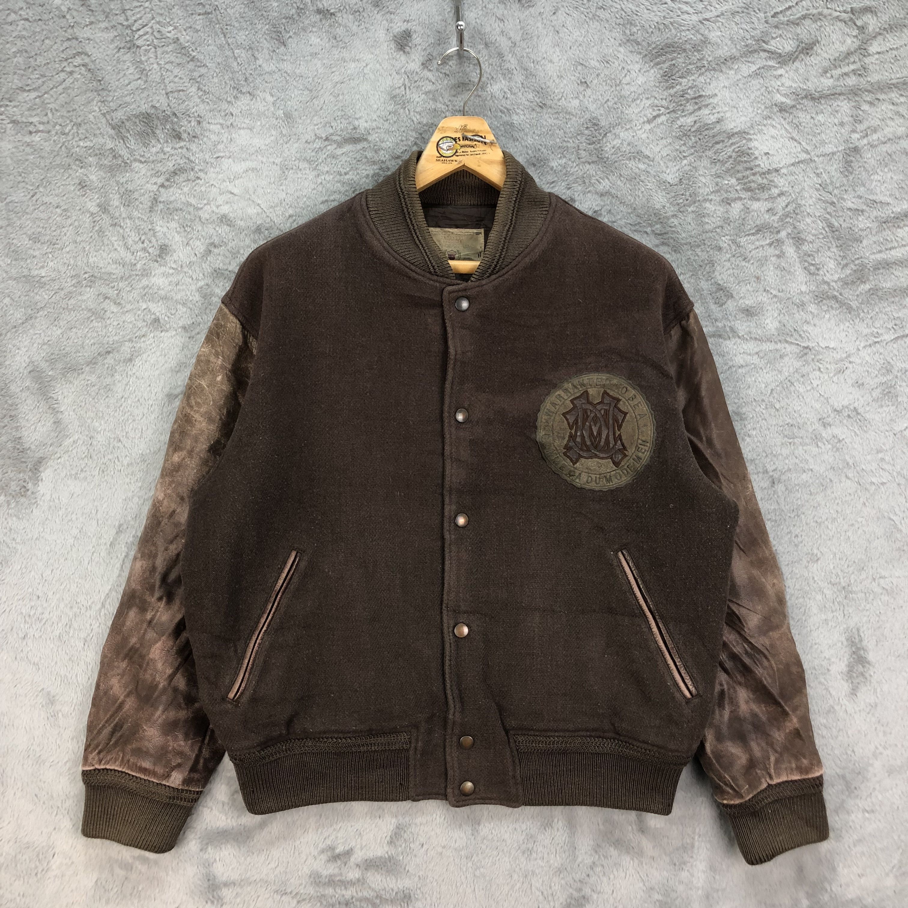 Other COMME CA DU MODE MEN Back Big Logo Varsity Jacket #4848-174 Size US L / EU 52-54 / 3 - 7 Thumbnail