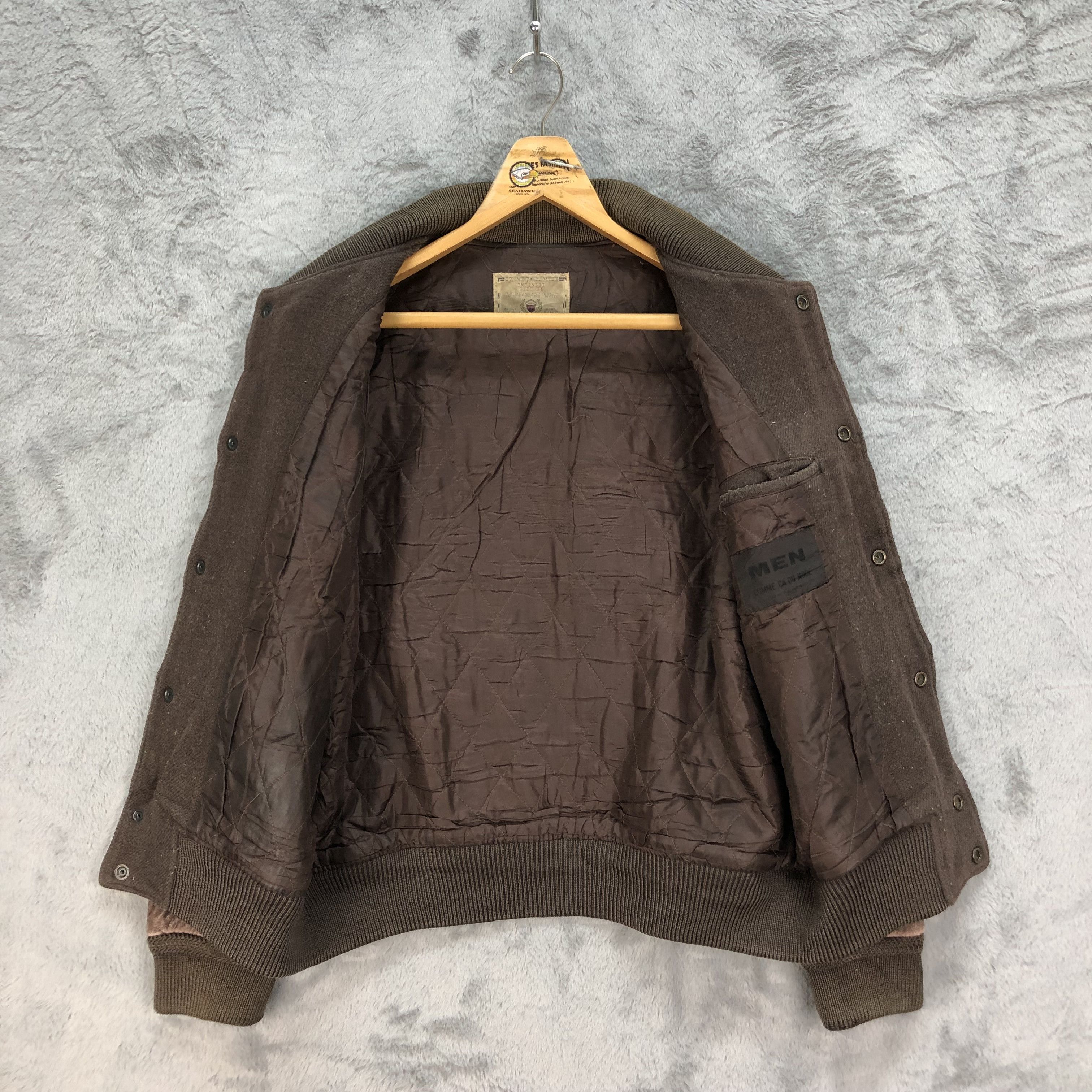 Other COMME CA DU MODE MEN Back Big Logo Varsity Jacket #4848-174 Size US L / EU 52-54 / 3 - 13 Thumbnail