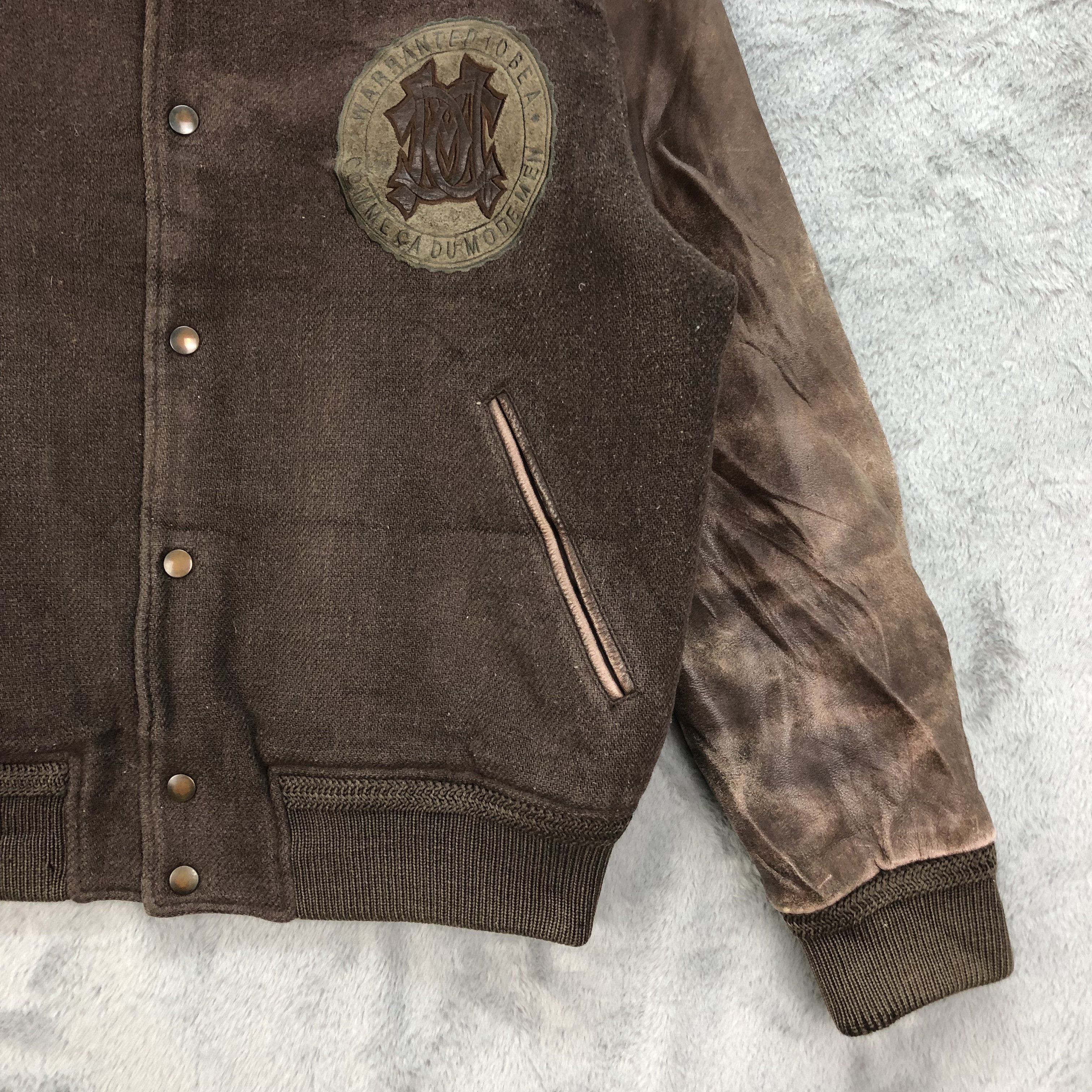 Other COMME CA DU MODE MEN Back Big Logo Varsity Jacket #4848-174 Size US L / EU 52-54 / 3 - 12 Thumbnail
