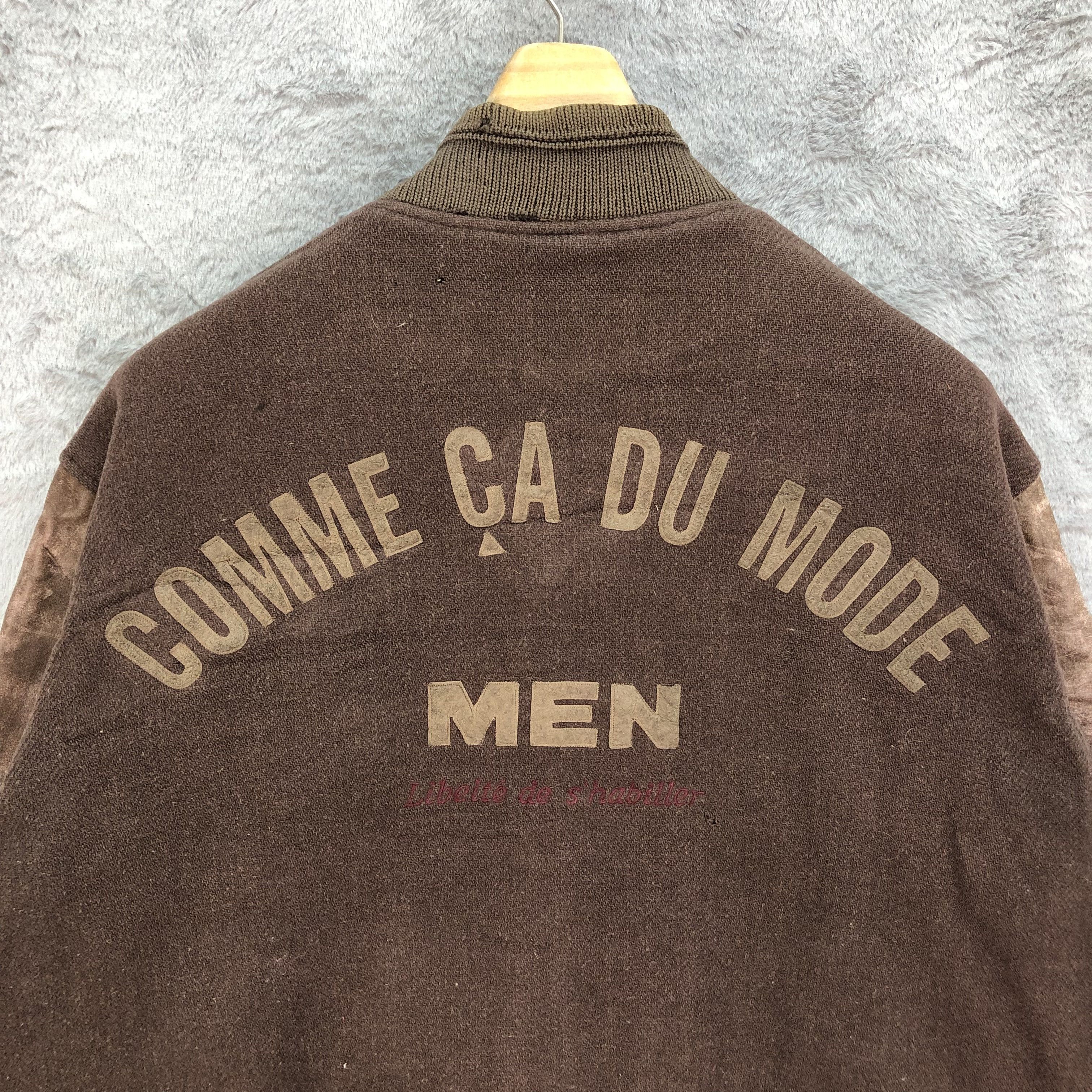 Other COMME CA DU MODE MEN Back Big Logo Varsity Jacket #4848-174 Size US L / EU 52-54 / 3 - 2 Thumbnail