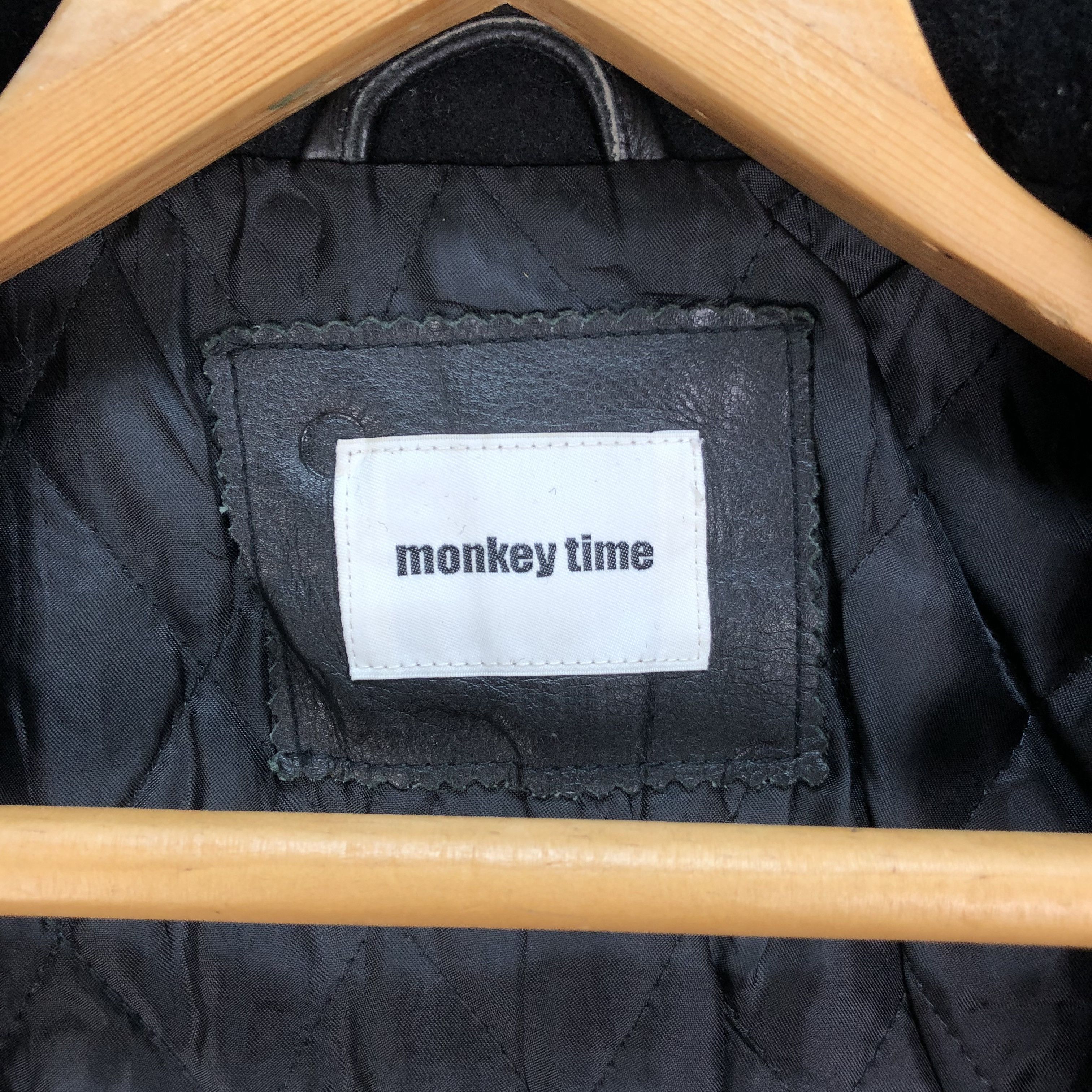Japanese Brand Monkey Time Wool Collared Varsity Jacket #4887-31 Size US S / EU 44-46 / 1 - 7 Thumbnail