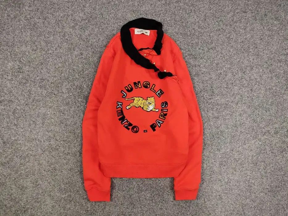 Kenzo Jungle Paris x H&M women’s big logo Orange Sweatshirt