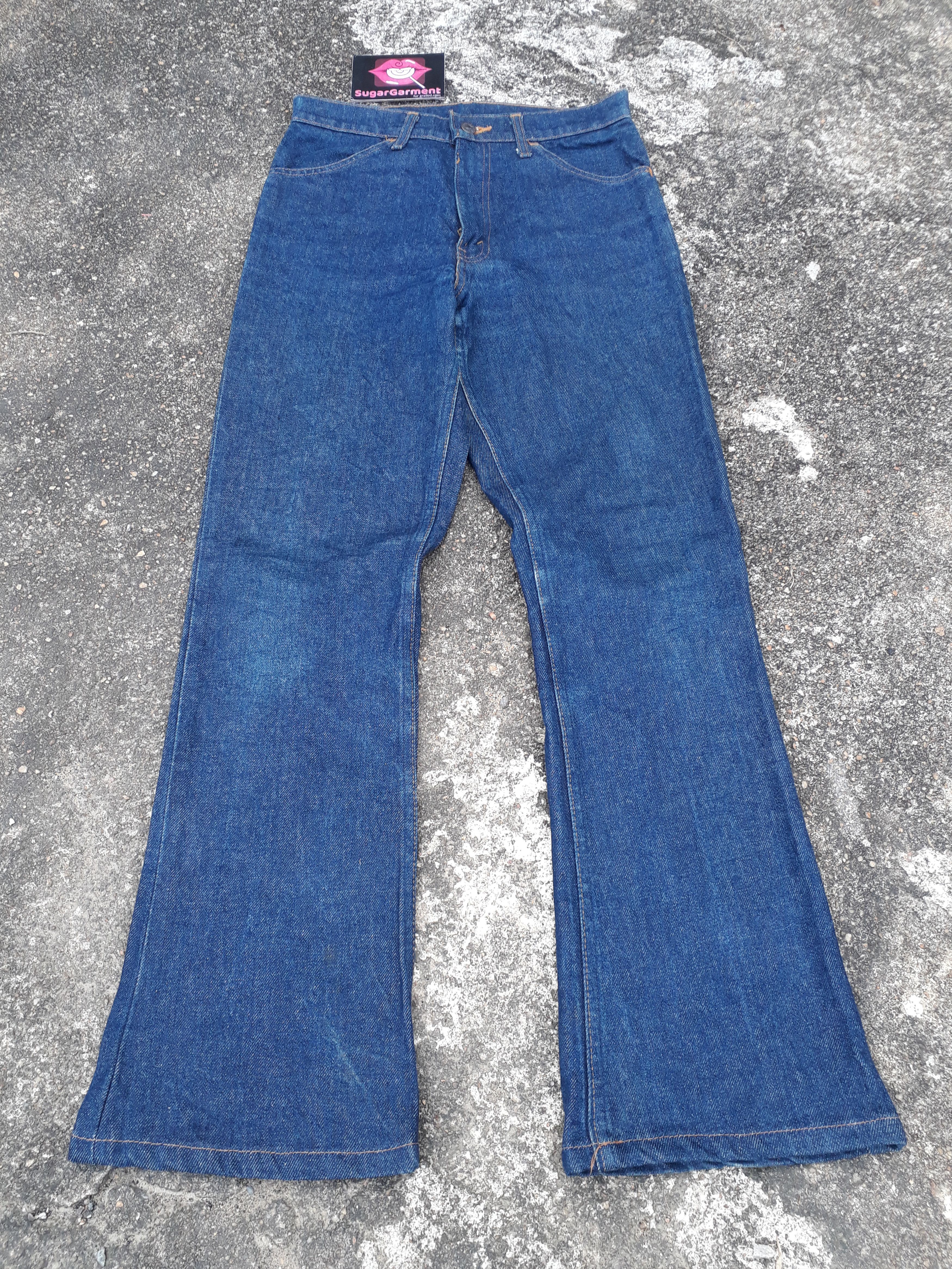 image of Distressed Denim x Levis 646 Jeans Flare Bell Bottom Bootcut in Blue, Men's (Size 29)